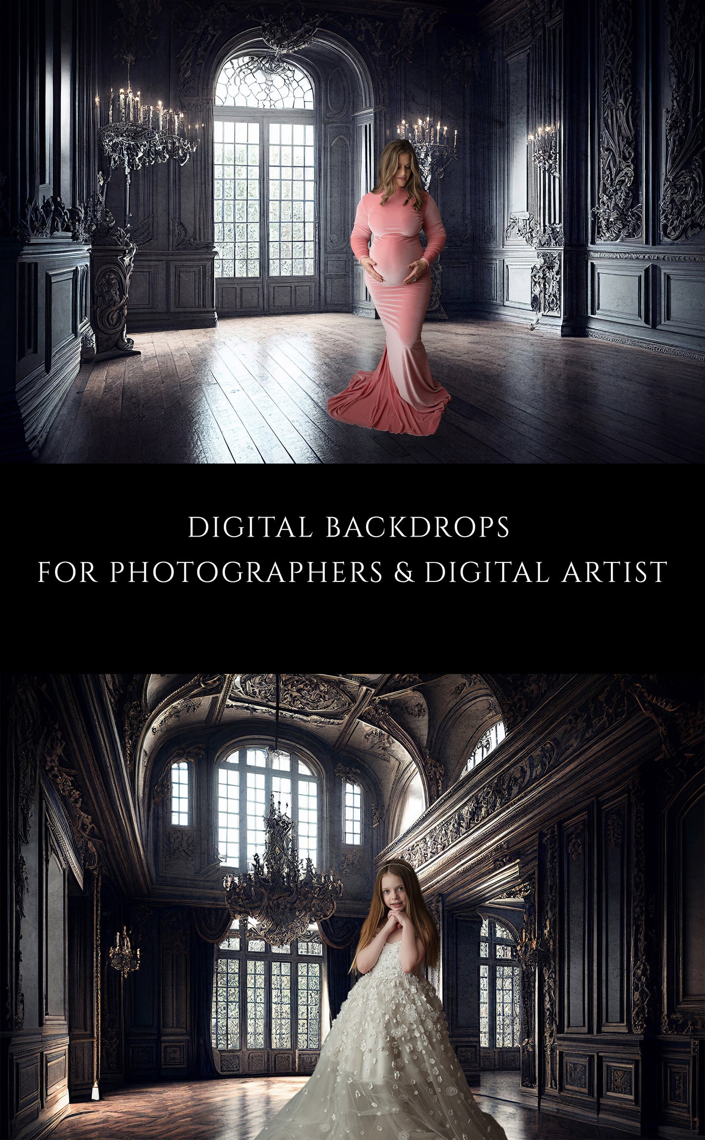Dark Room Digital Backdrops