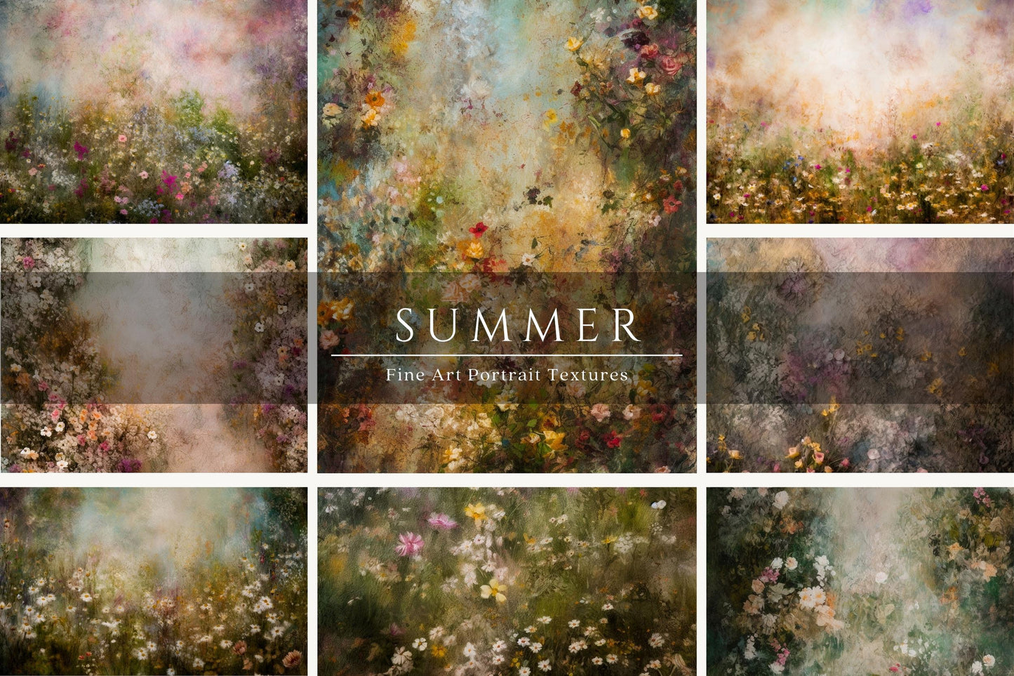 12 Summer Floral Fine Art Textures