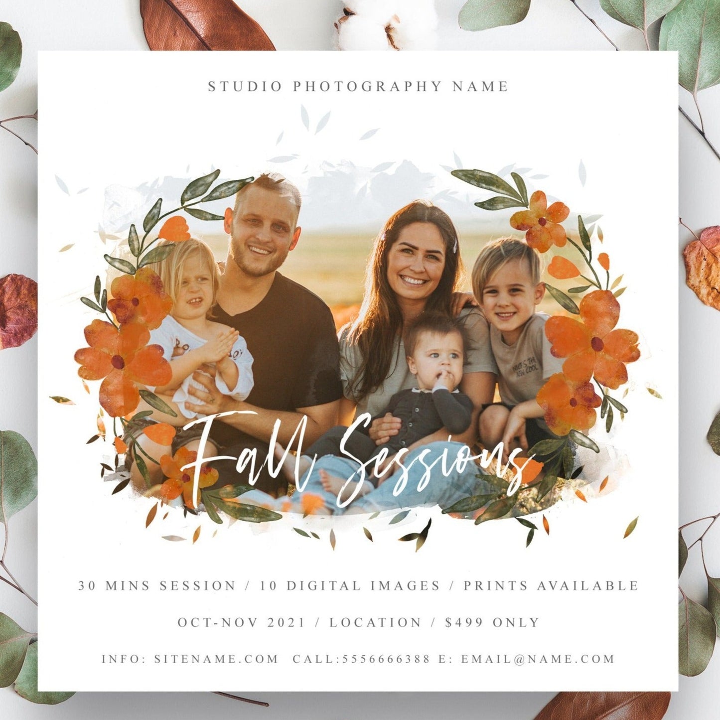 Fall Mini Session Template