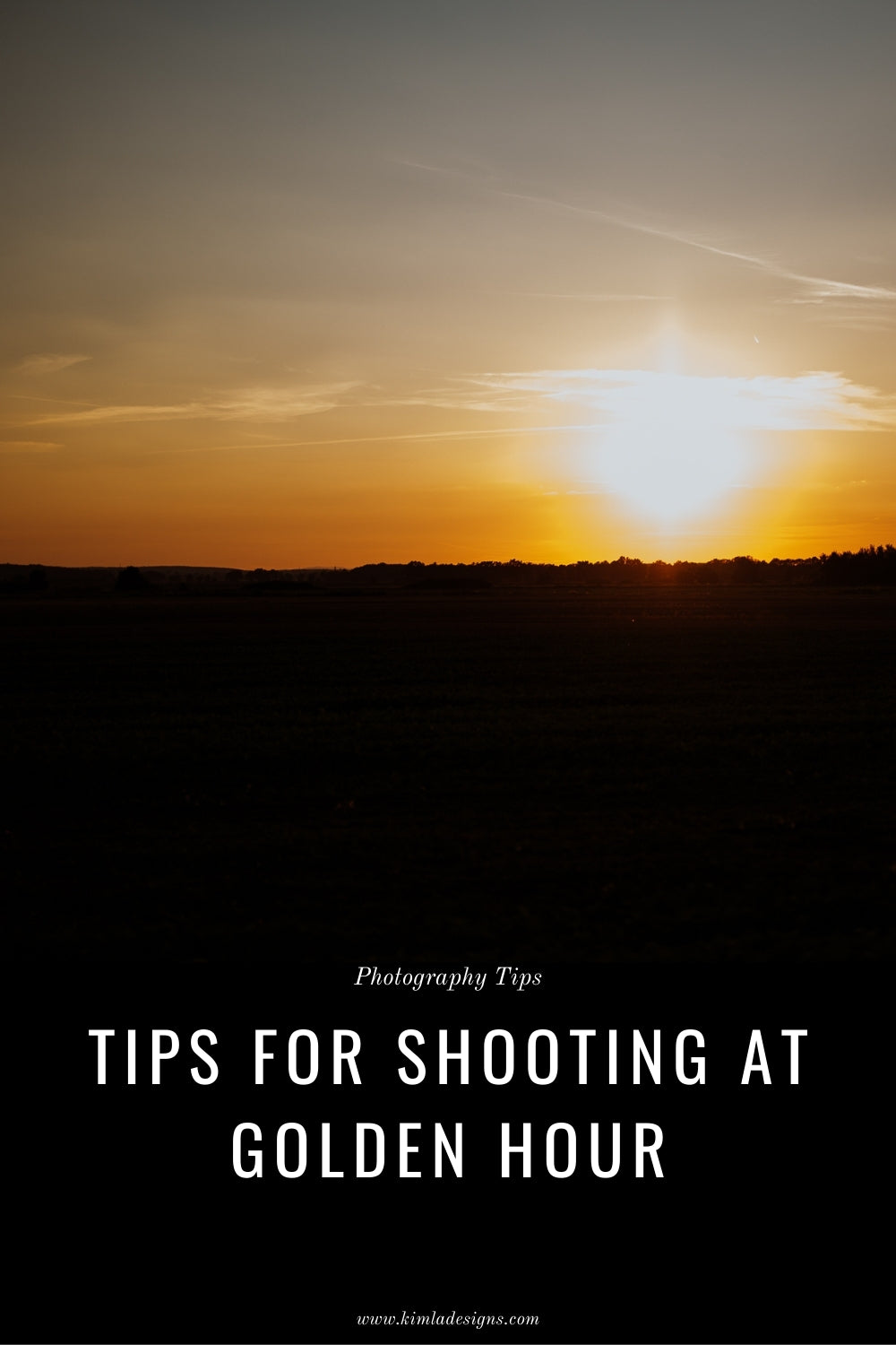 Tips for Shooting at Golden Hour