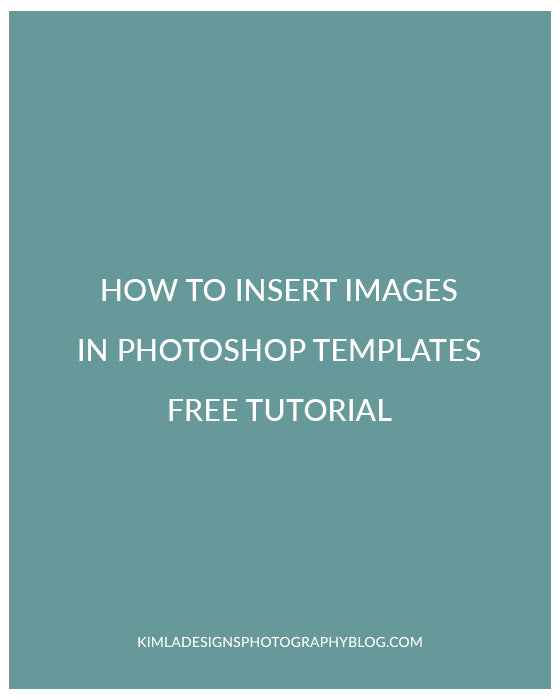 How to insert images using Kimla Designs PS Templates Free Photoshop Tutorial