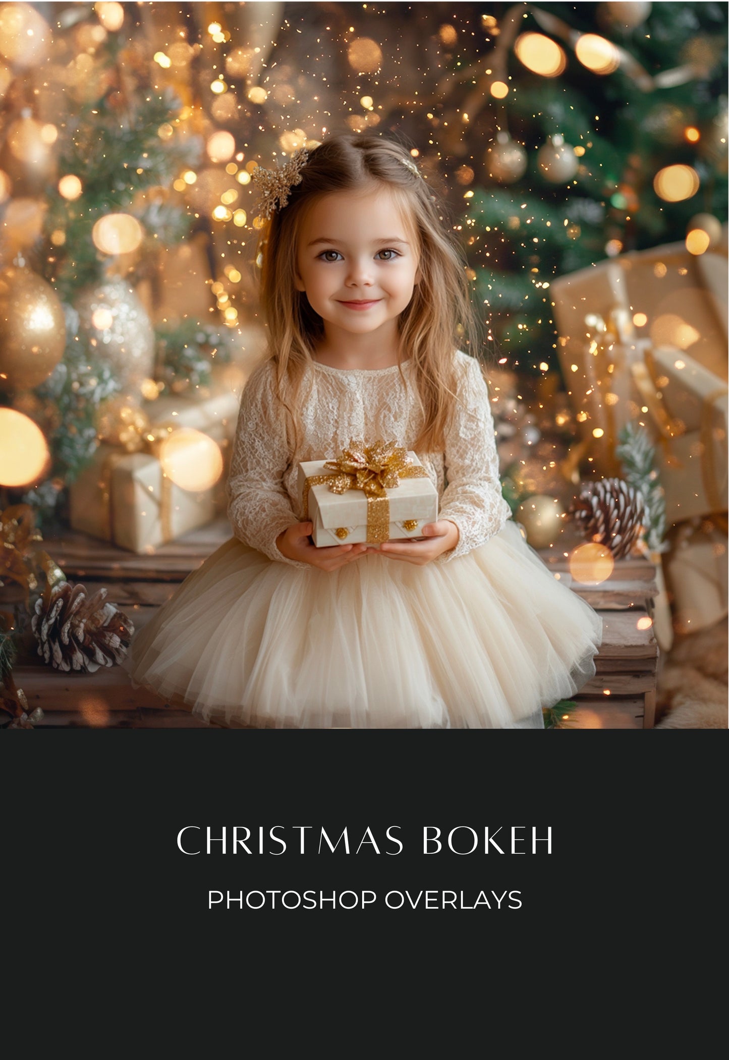 Christmas Bokeh Lights Photoshop Overlays