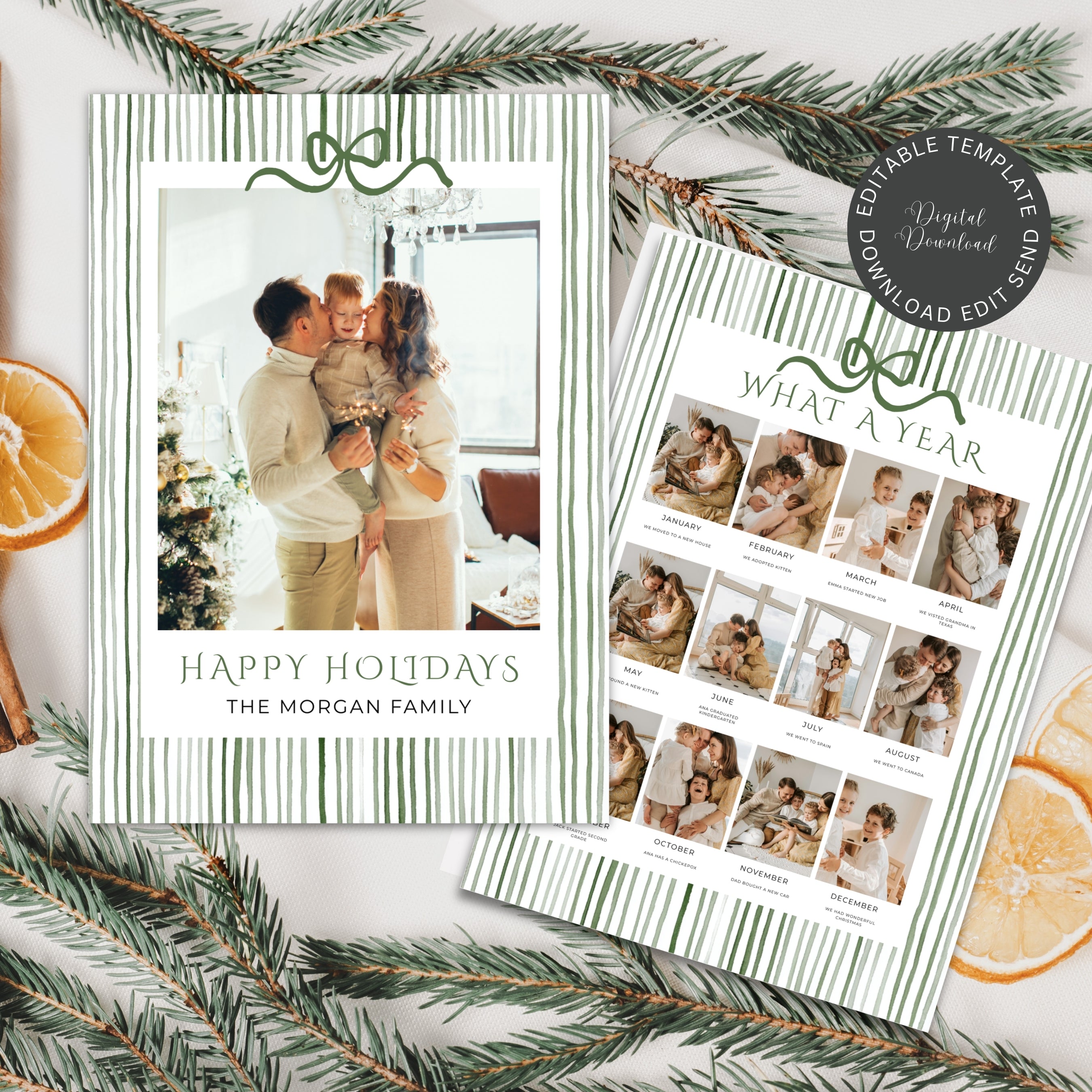 Christmas Card Photo Template