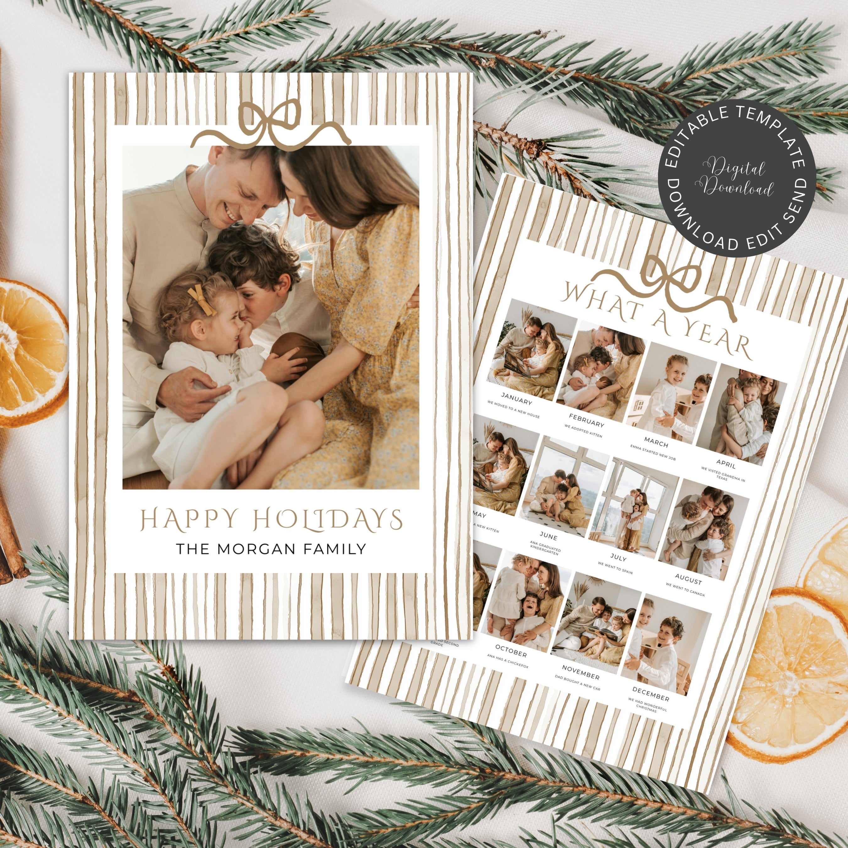 Christmas Card Photo Template