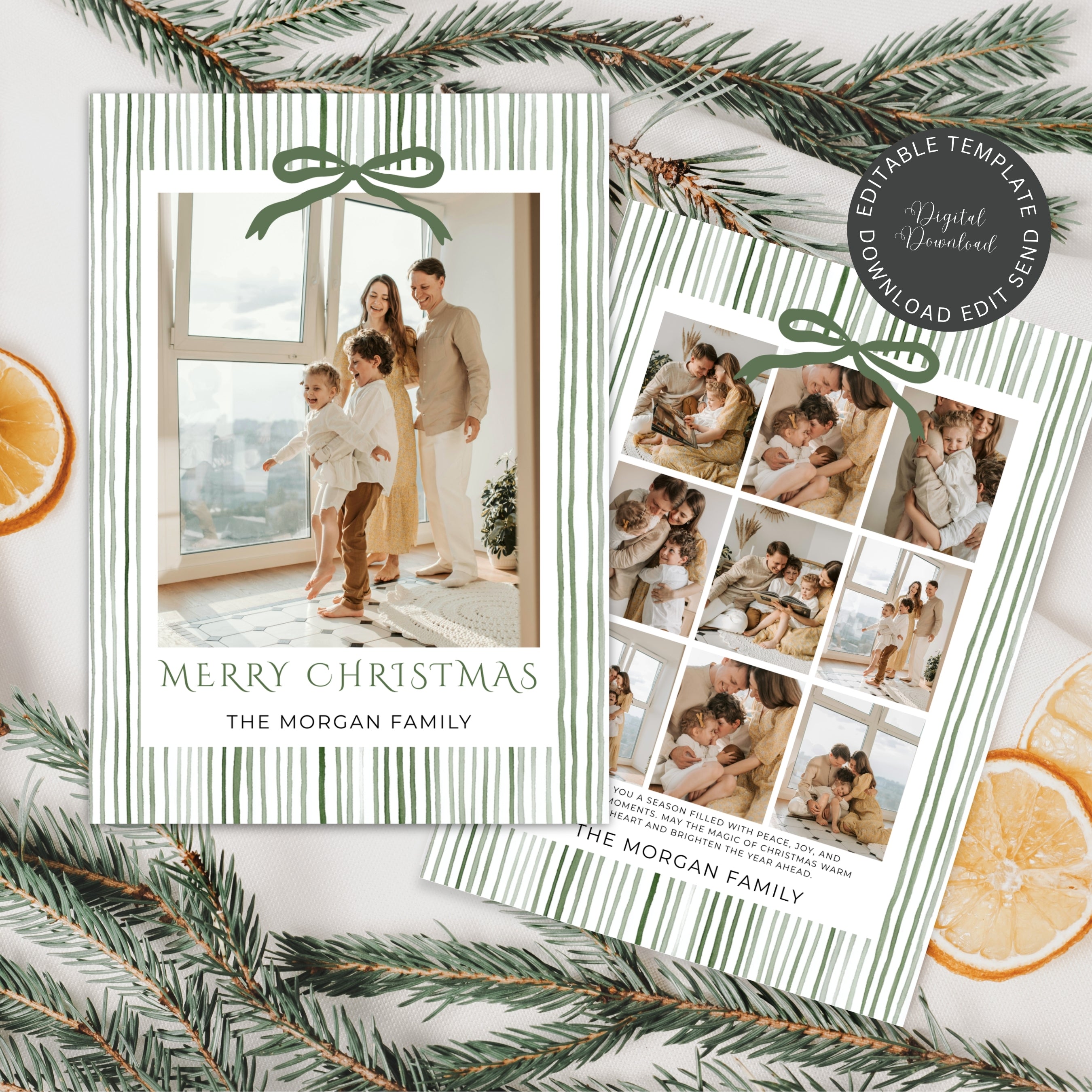 Christmas Card Photo Template