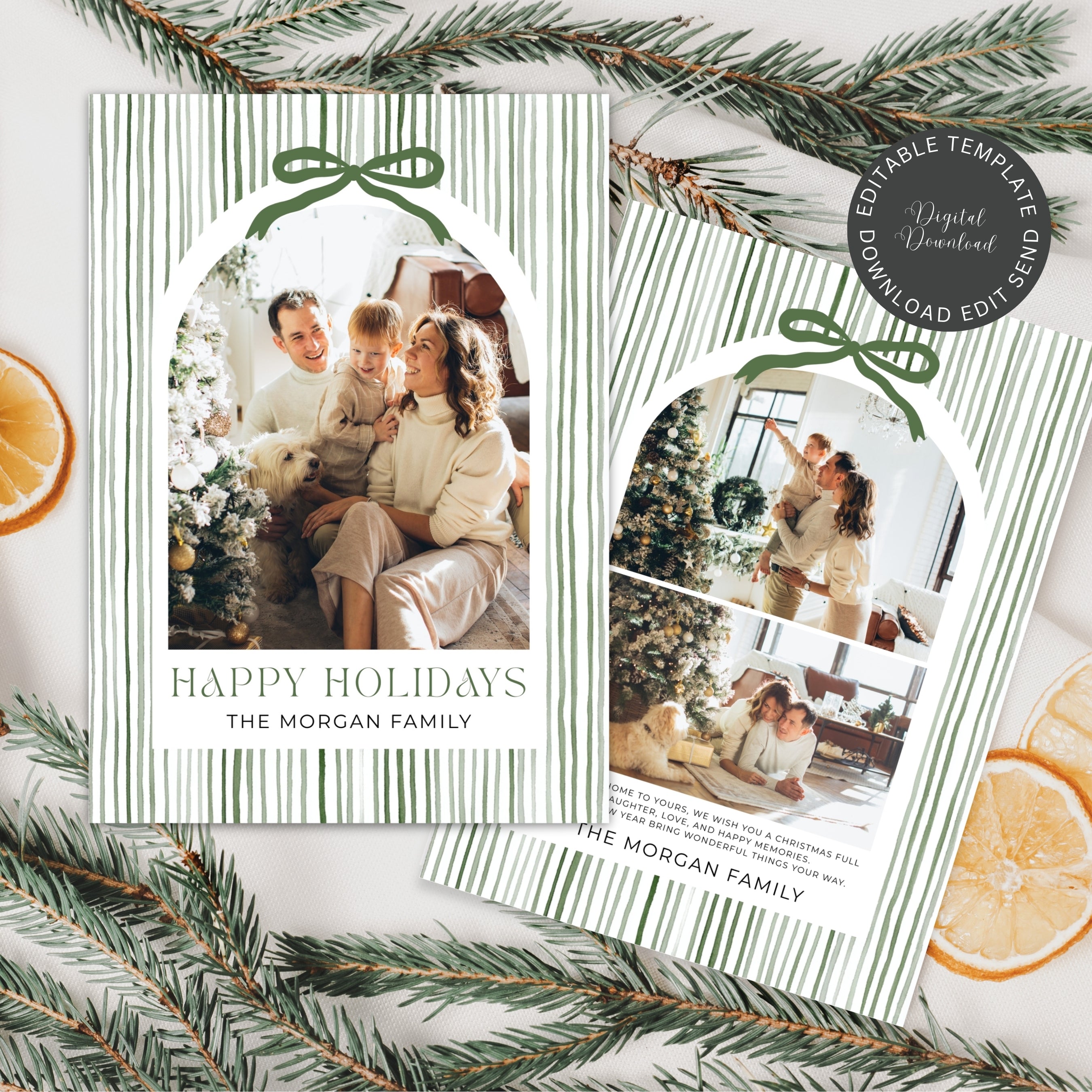 Christmas Card Photo Template