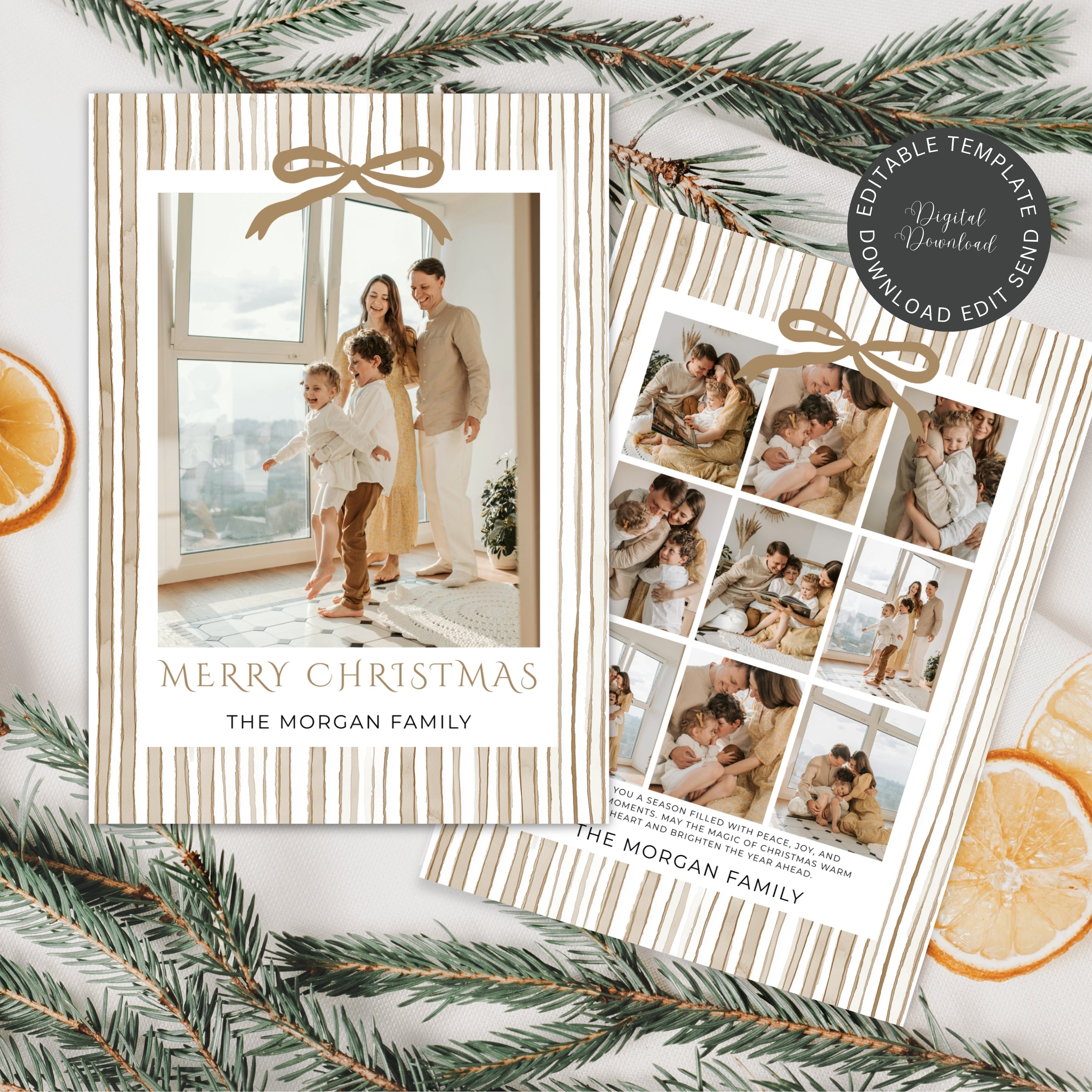Christmas Card Photo Template