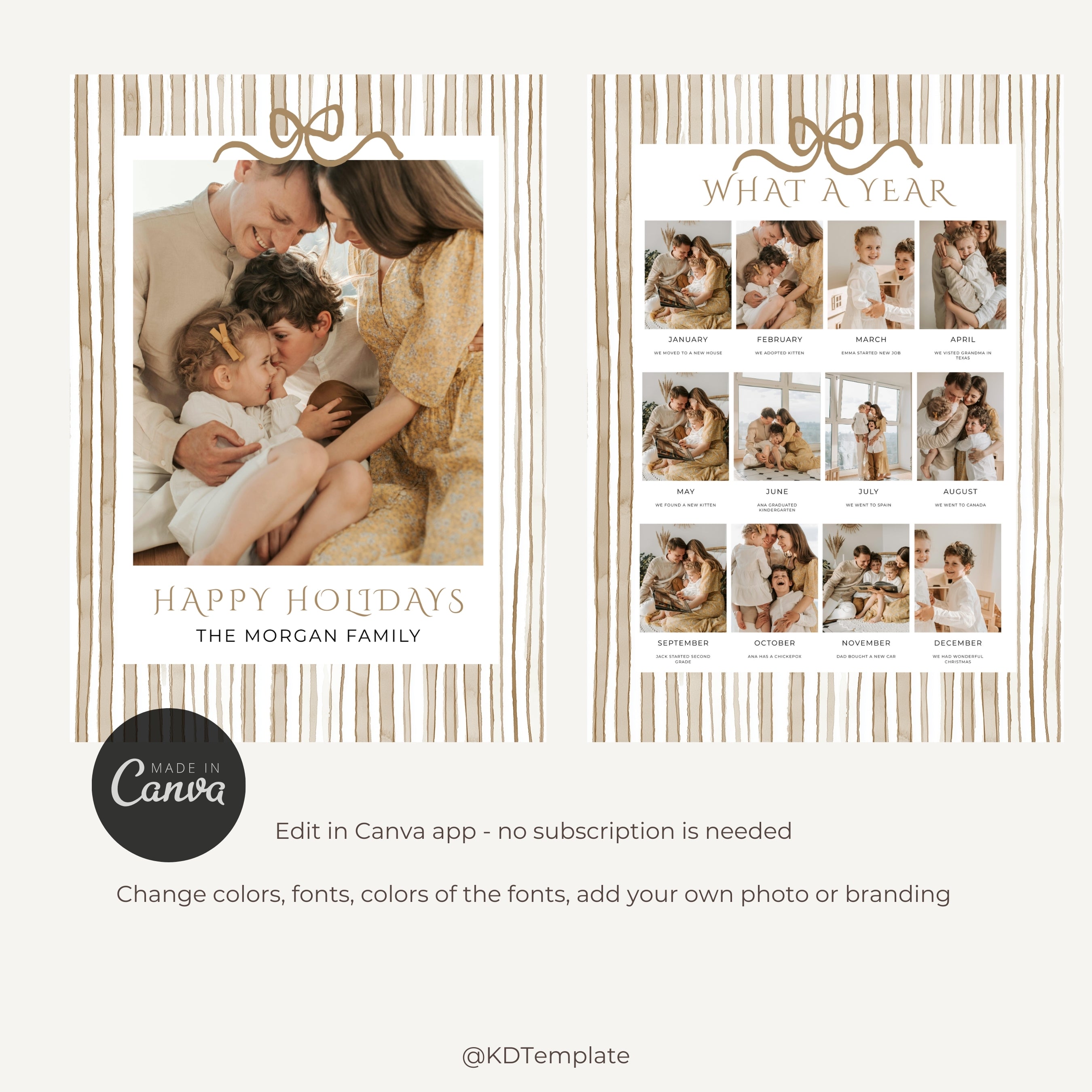Christmas Card Photo Template