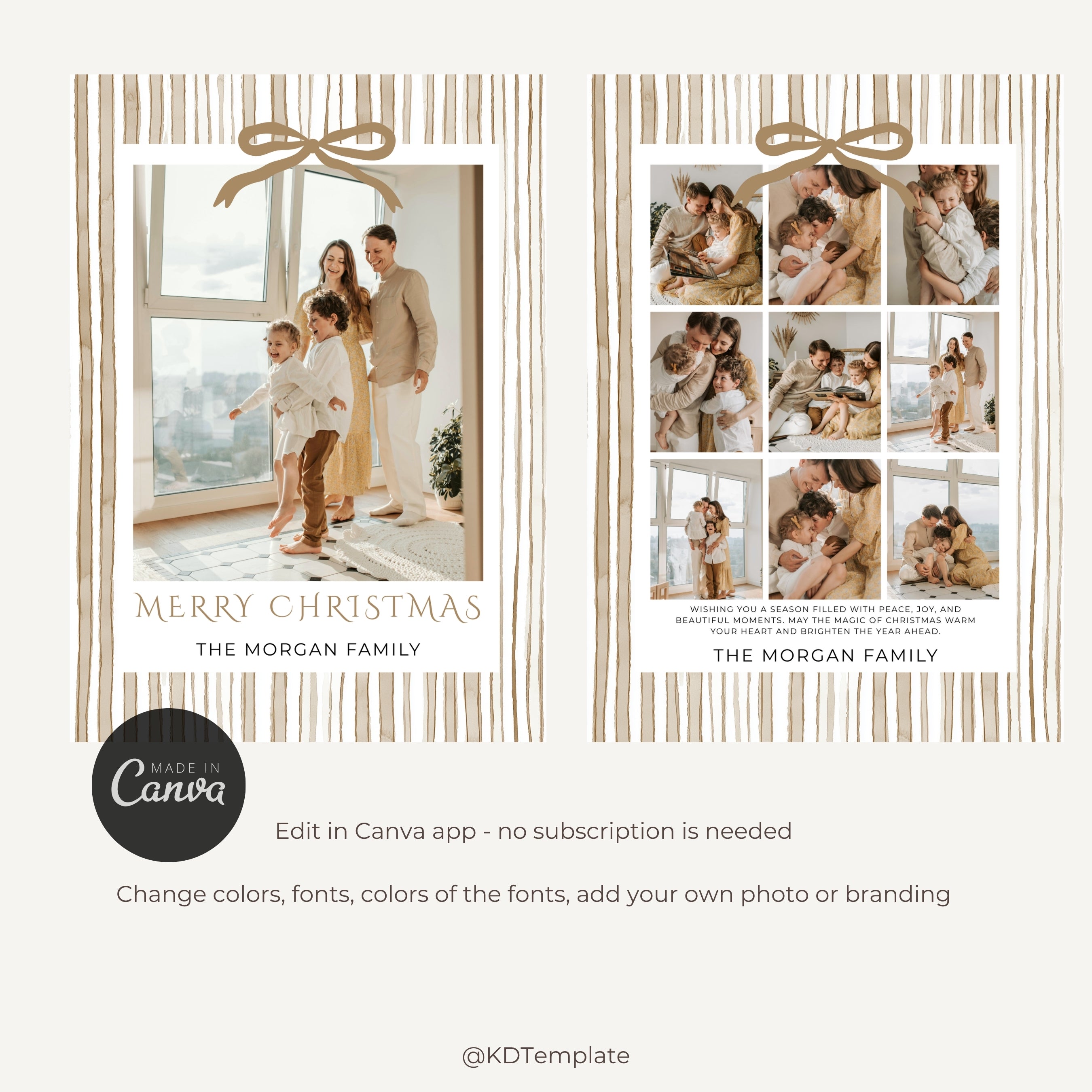 Christmas Card Photo Template
