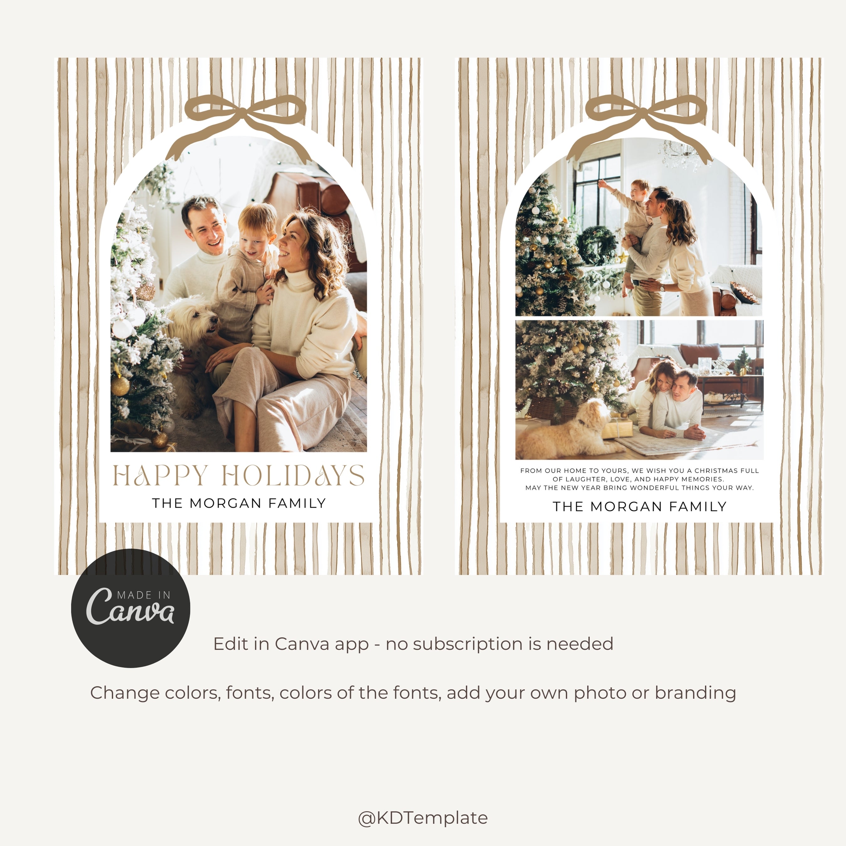 Christmas Card Photo Template