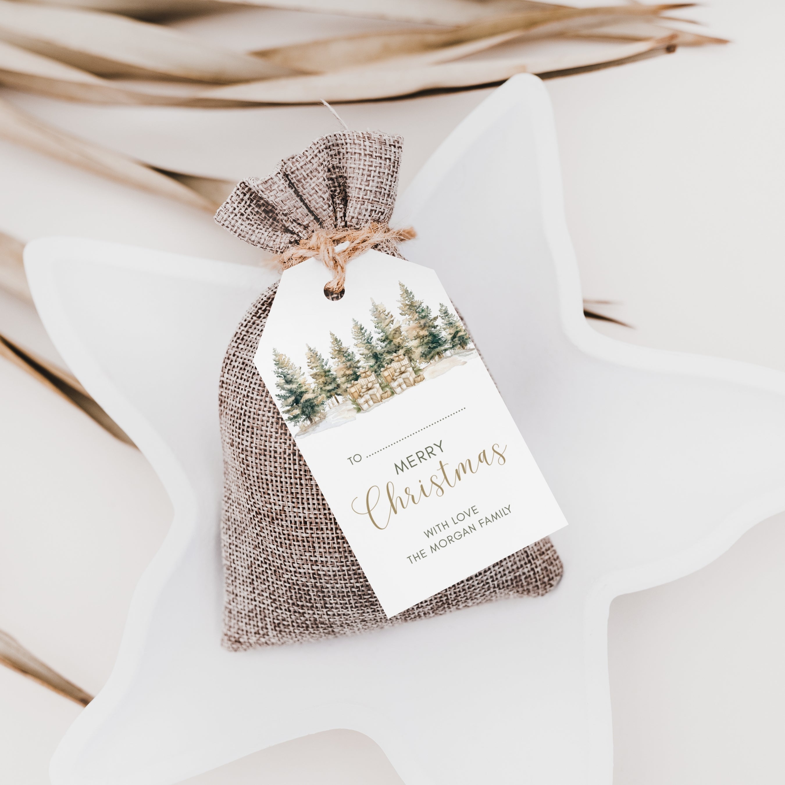 Christmas Favor Tag Template