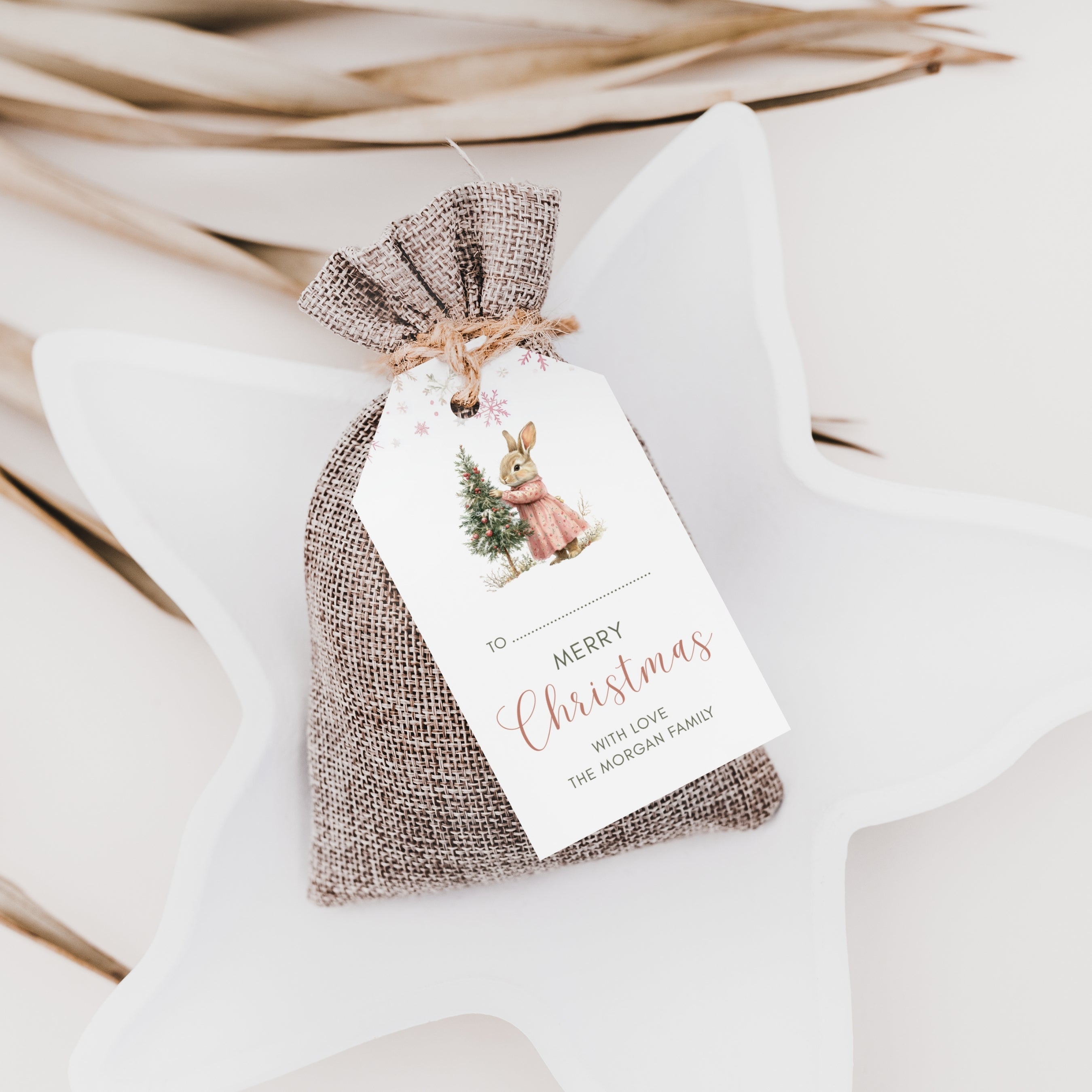 Christmas Favor Tag Template