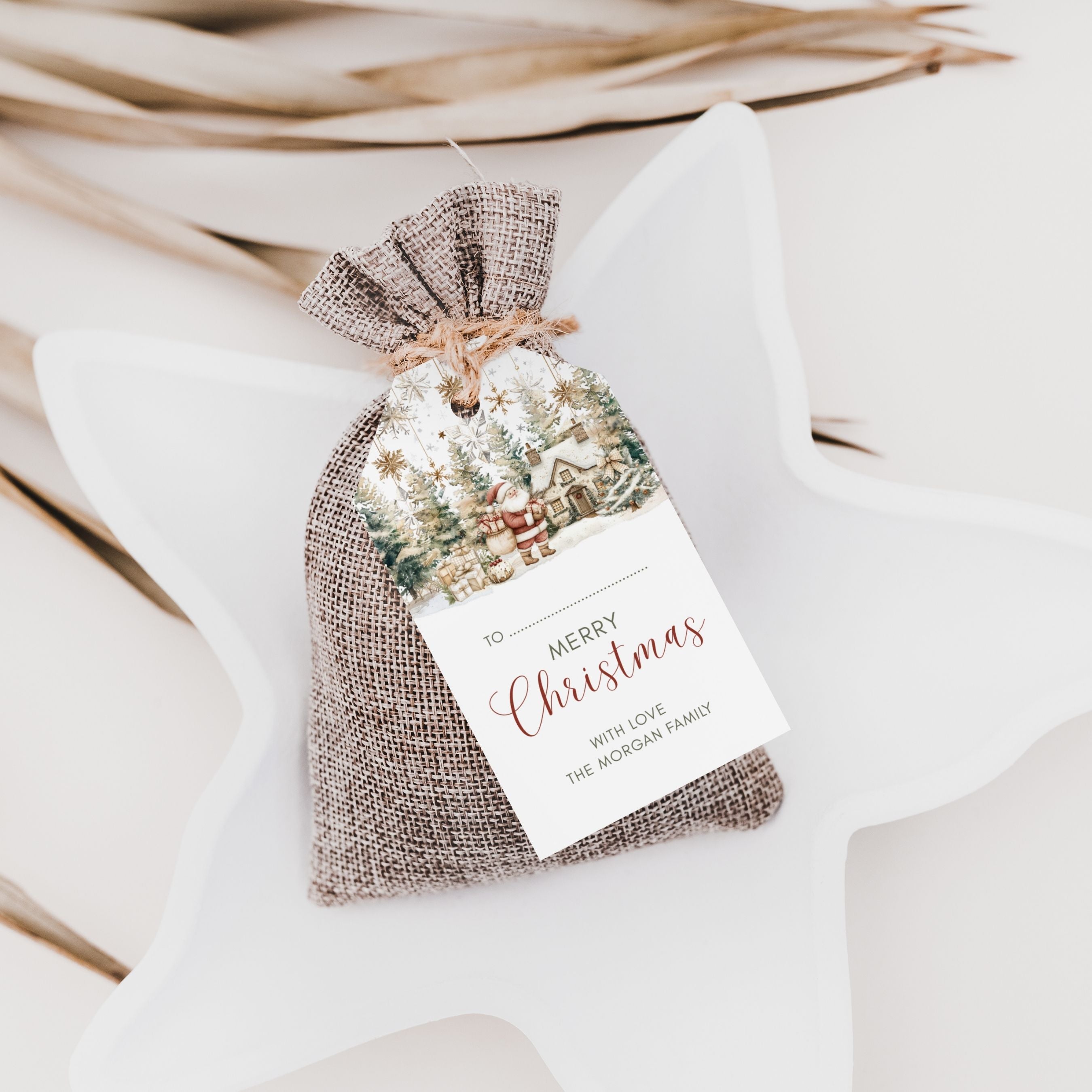 Christmas Favor Tag Template