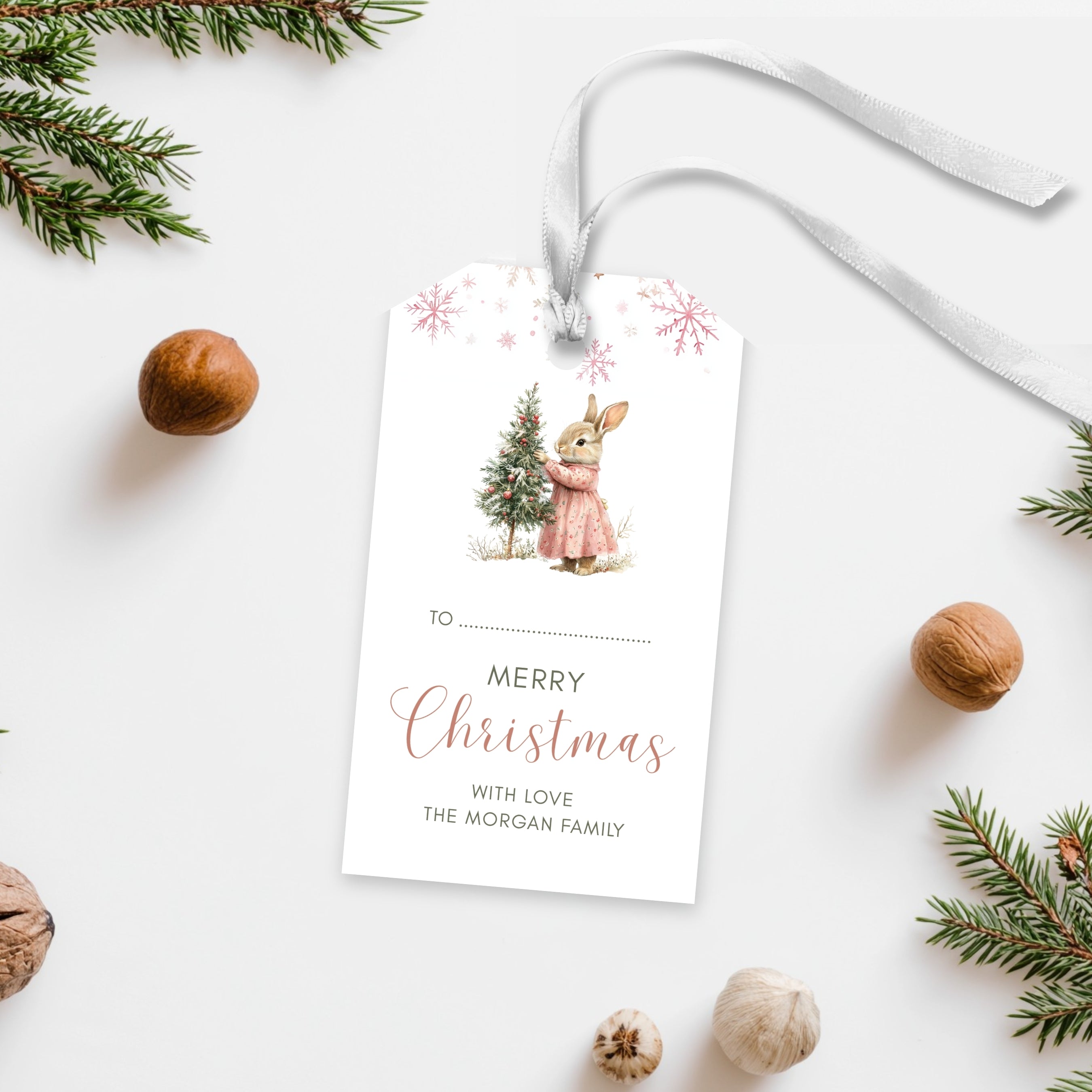 Christmas Favor Tag Template