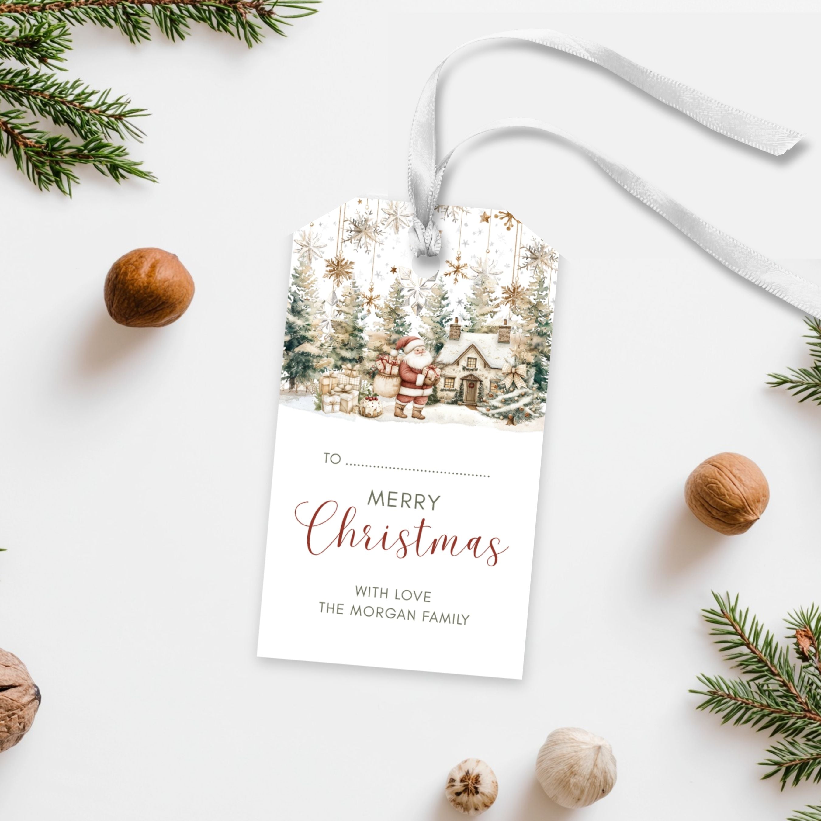 Christmas Favor Tag Template