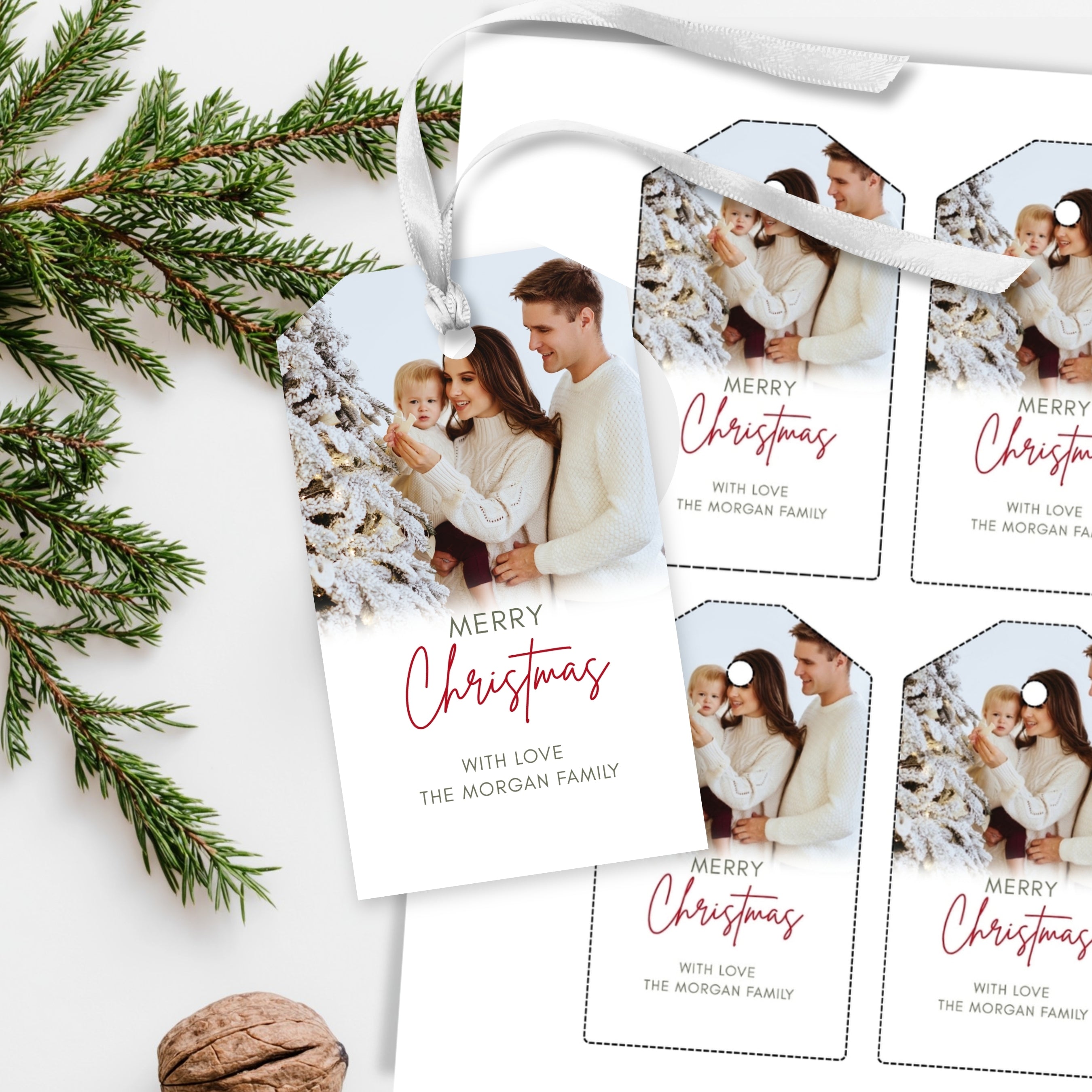 Christmas Favor Tag Template