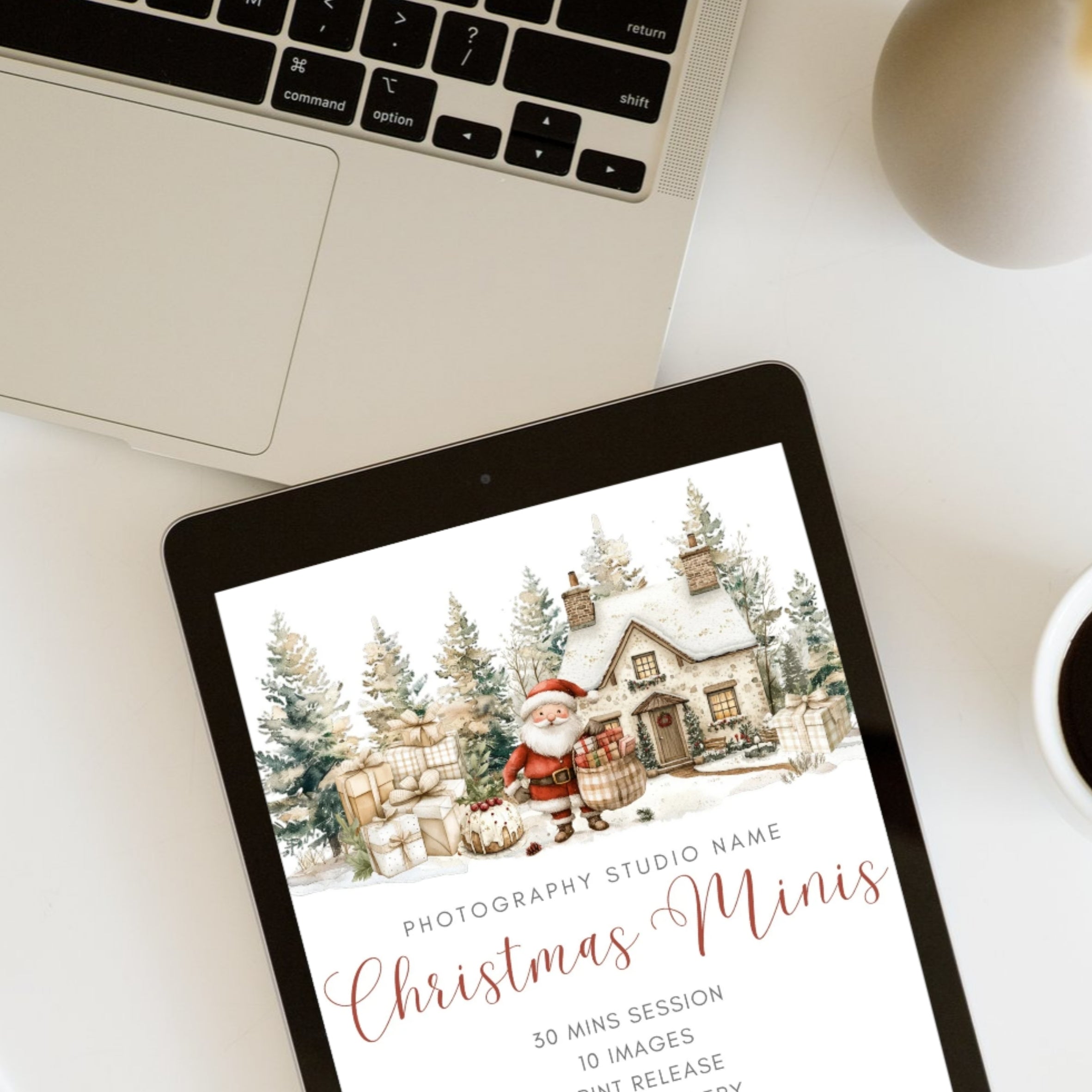 Christmas Mini Session Canva Template