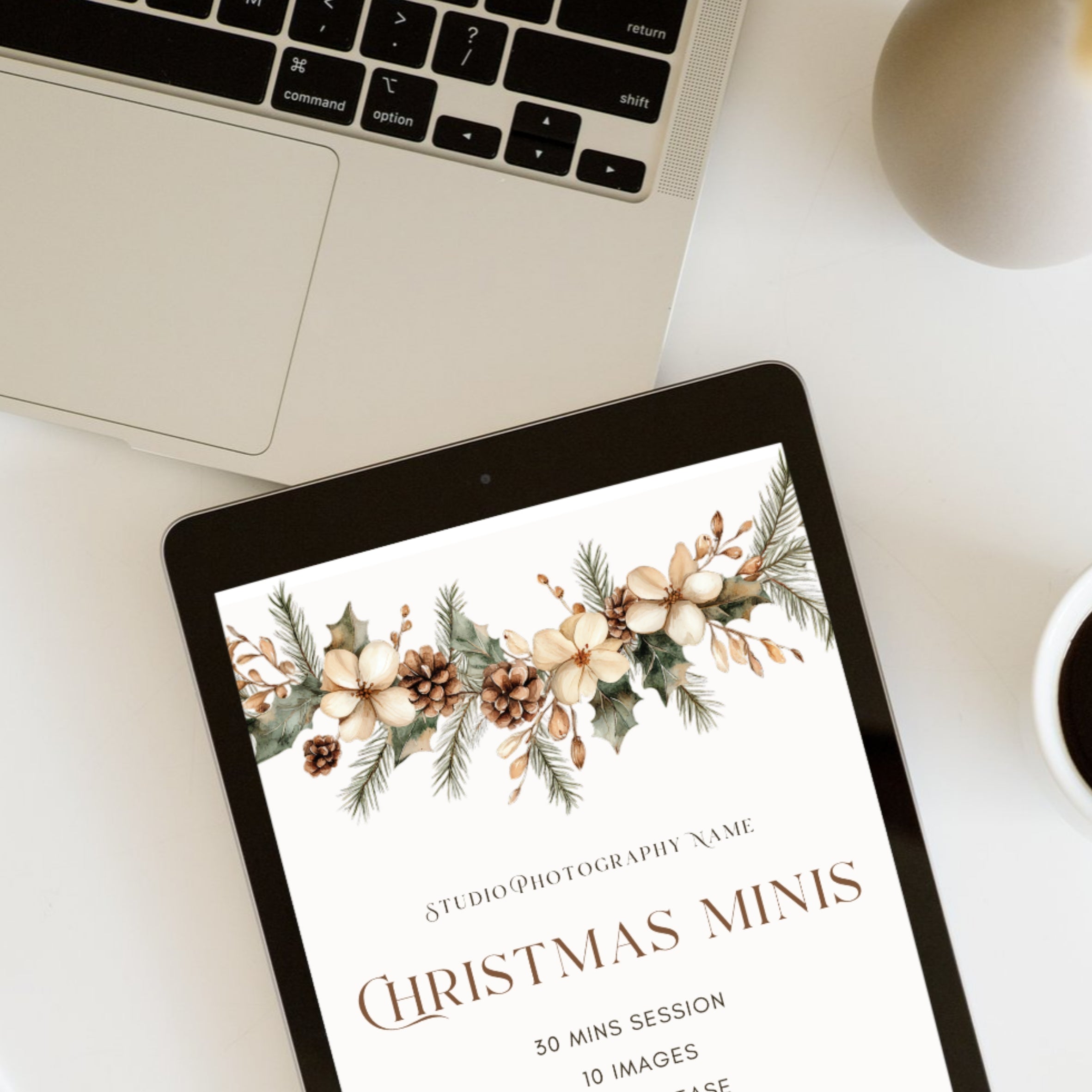 Christmas Mini Session Canva Template
