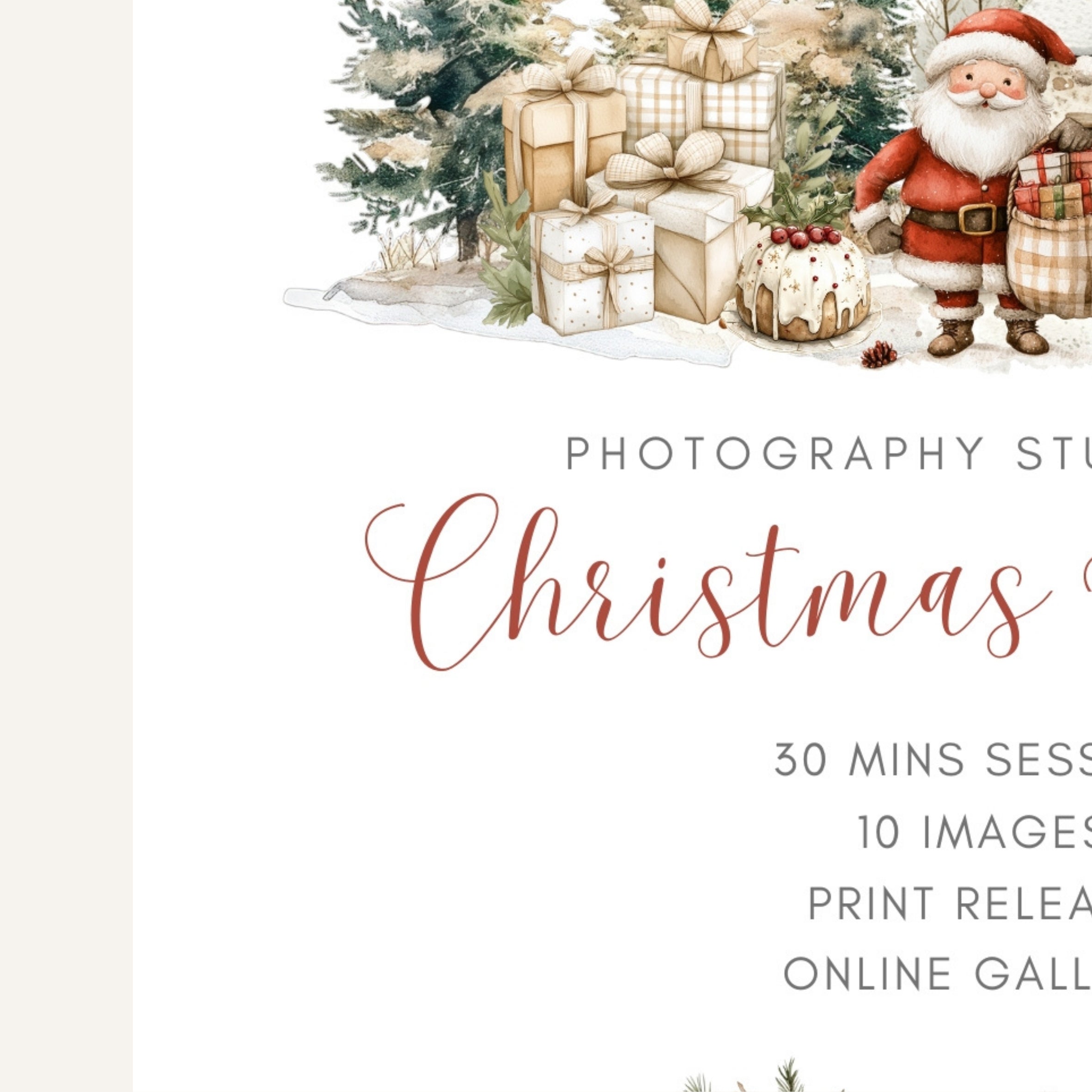 Christmas Mini Session Canva Template