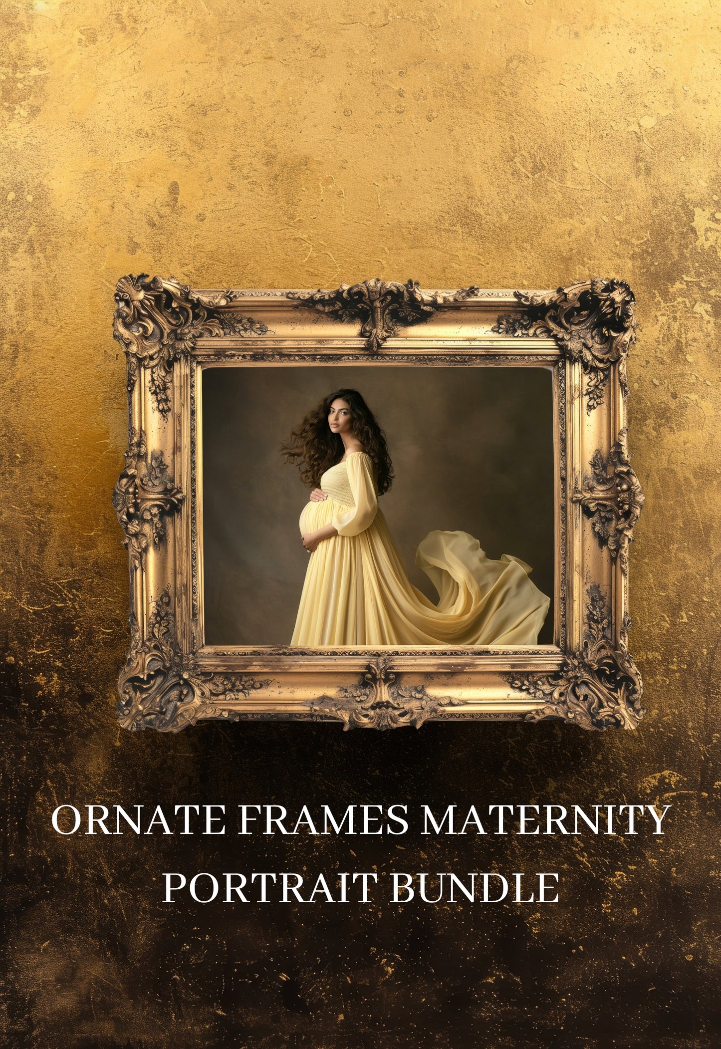 Ornate Frames Bundle Colorful Fine Art Textures