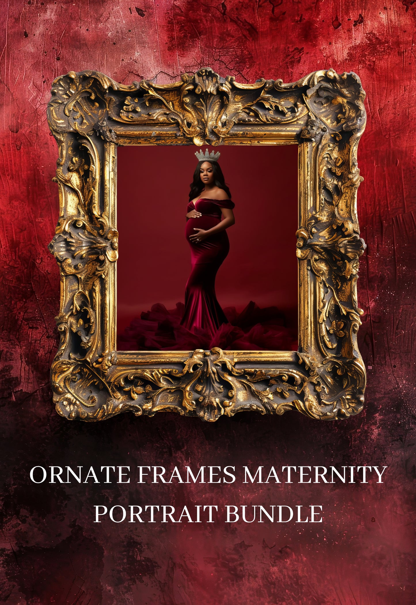 Ornate Frames Bundle Colorful Fine Art Textures