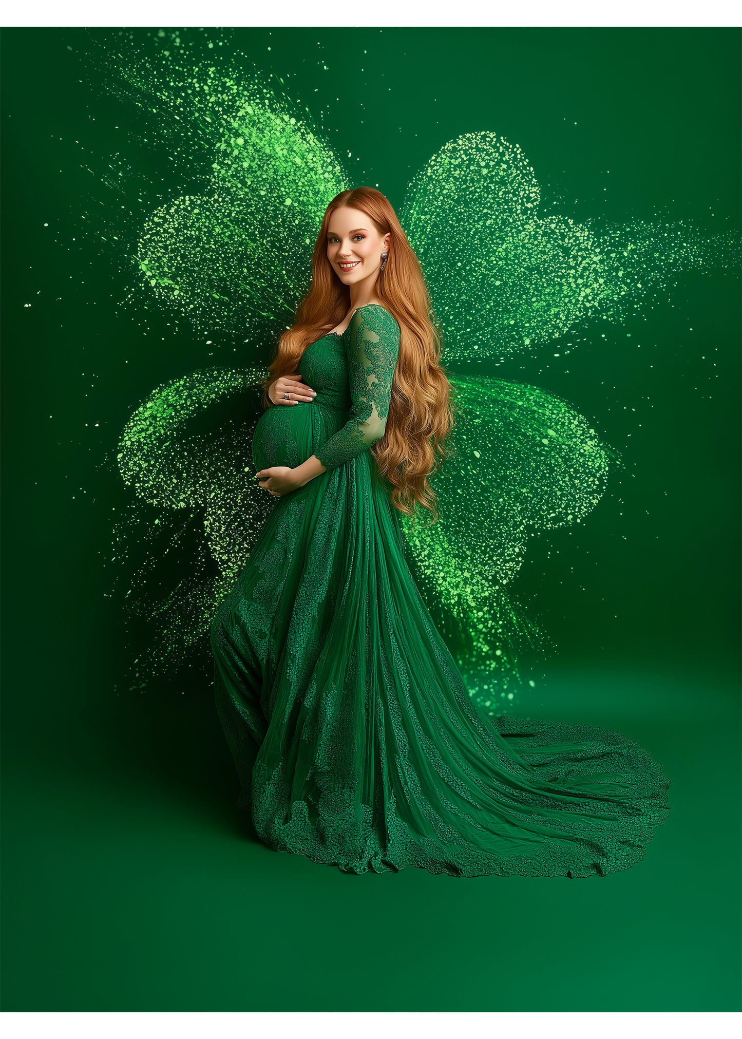 St Patrick's Day Shamrock Photoshop Overlays and Backgrounds