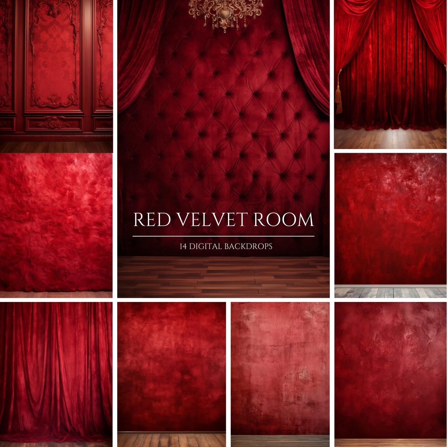 Red Velvet Room Digital Backdrops