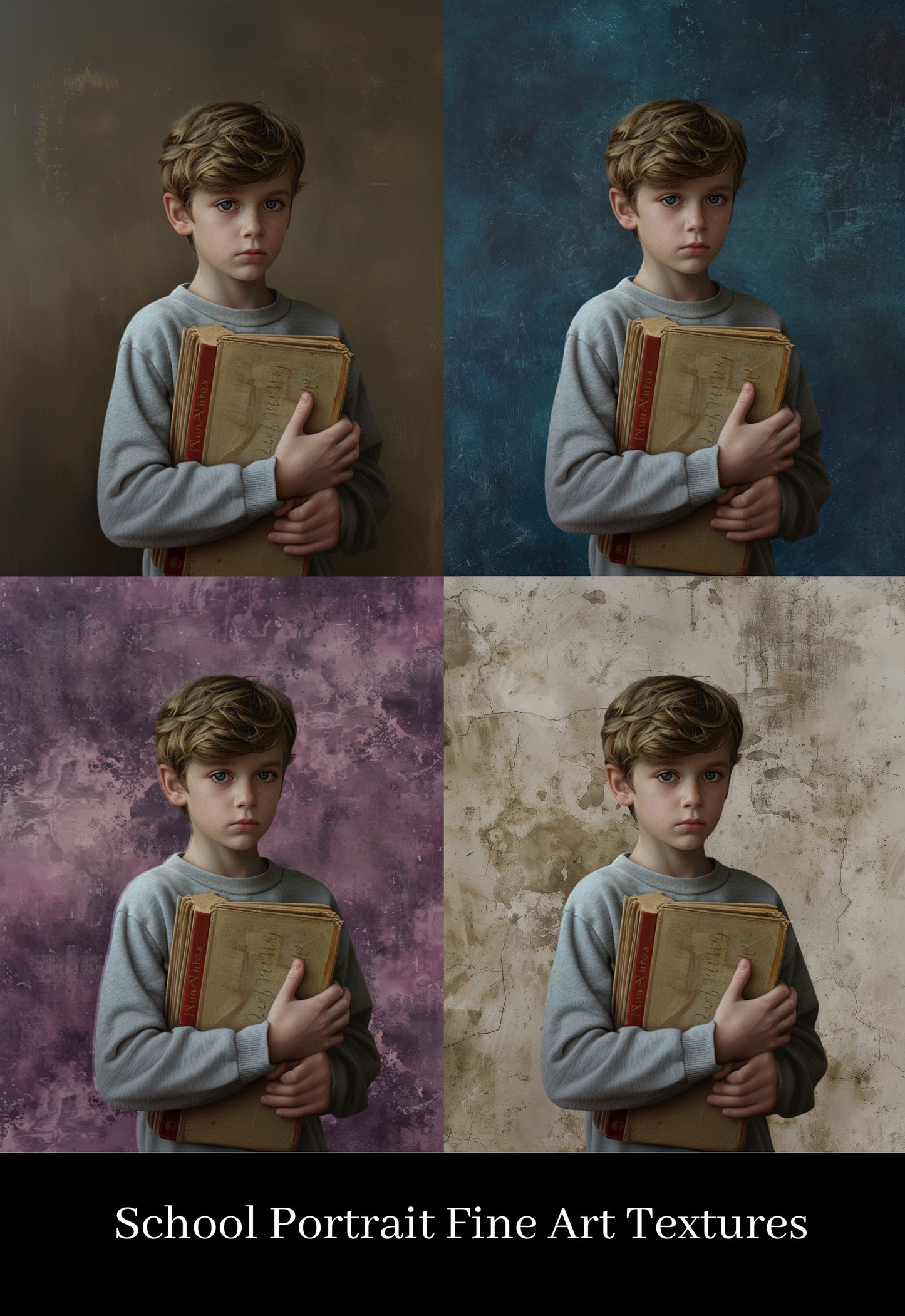 School Portrait Fine Art Textures