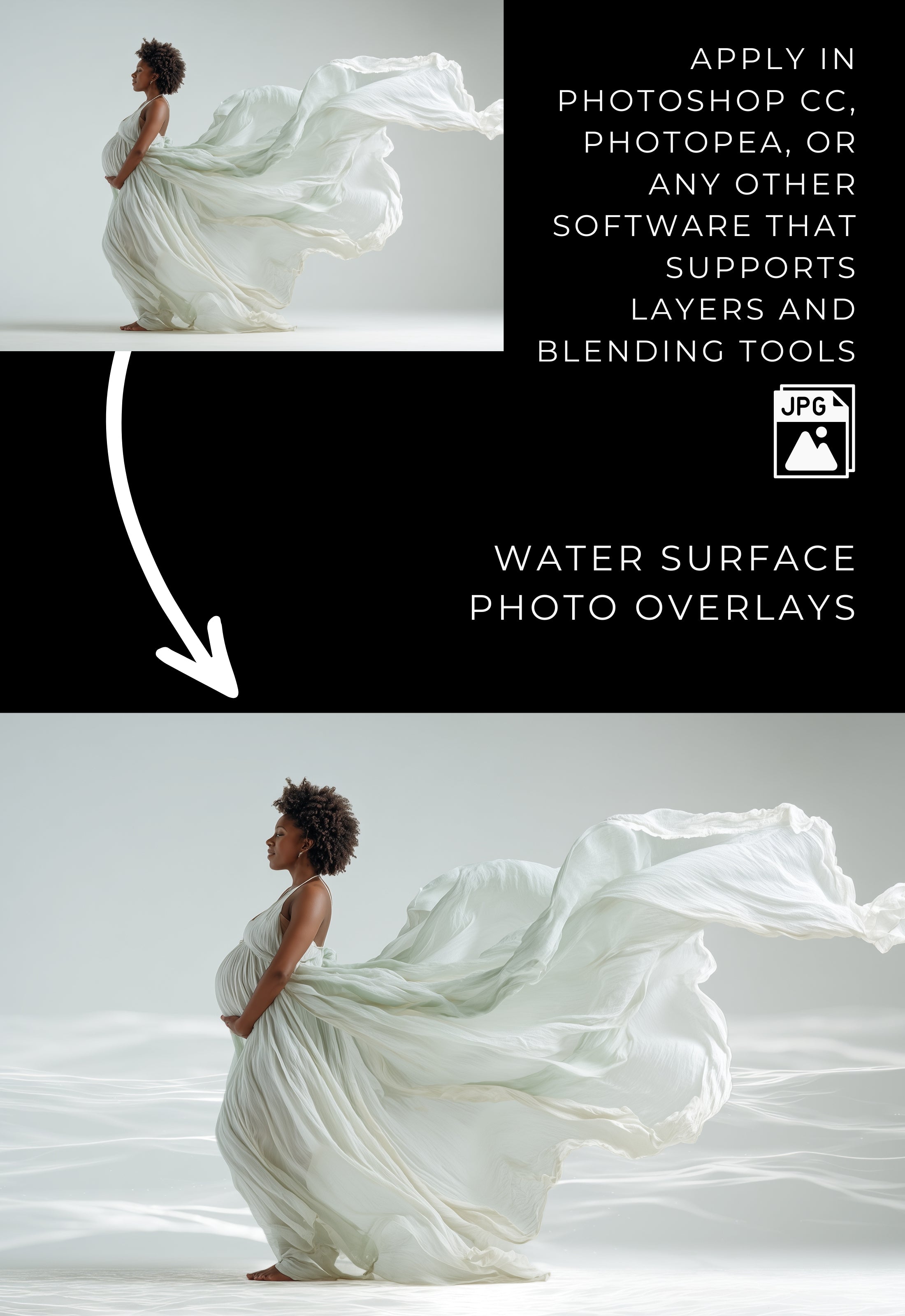 Water Surface Reflection Photo Overlays