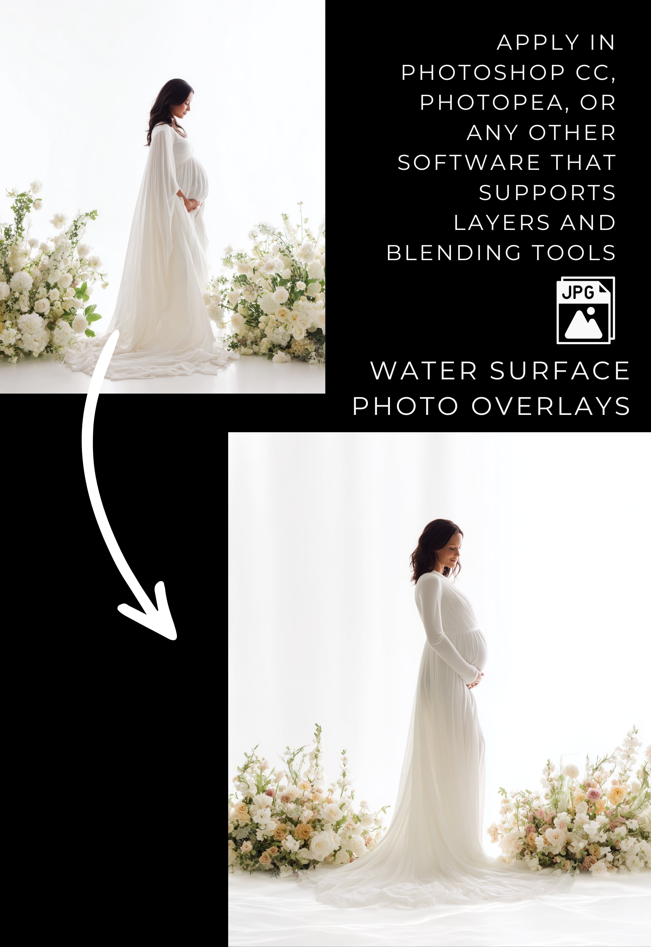 Water Surface Reflection Photo Overlays