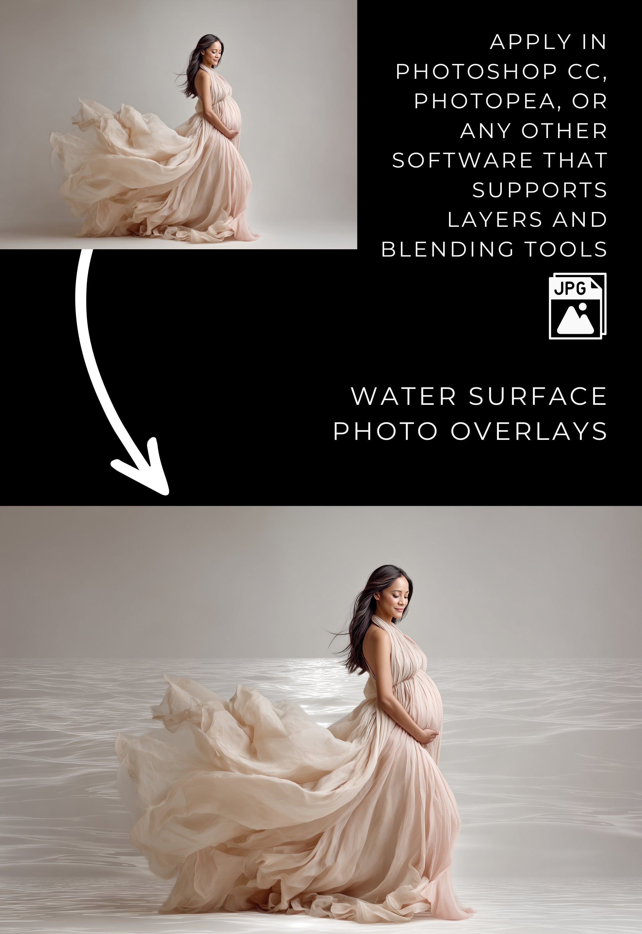 Water Surface Reflection Photo Overlays