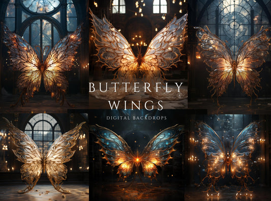 Butterfly Wings Digital Backdrops