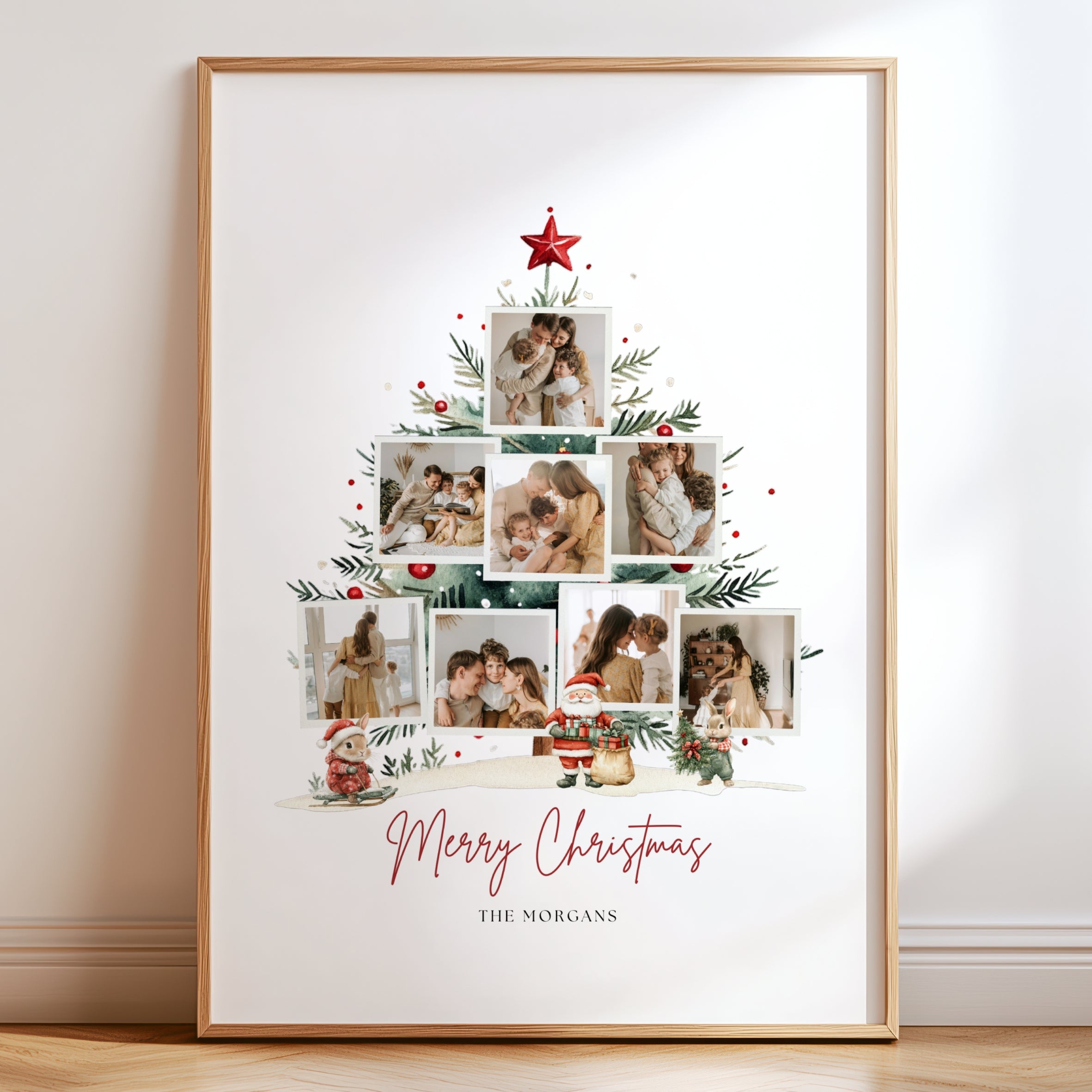 Christmas Tree Poster Photo Template