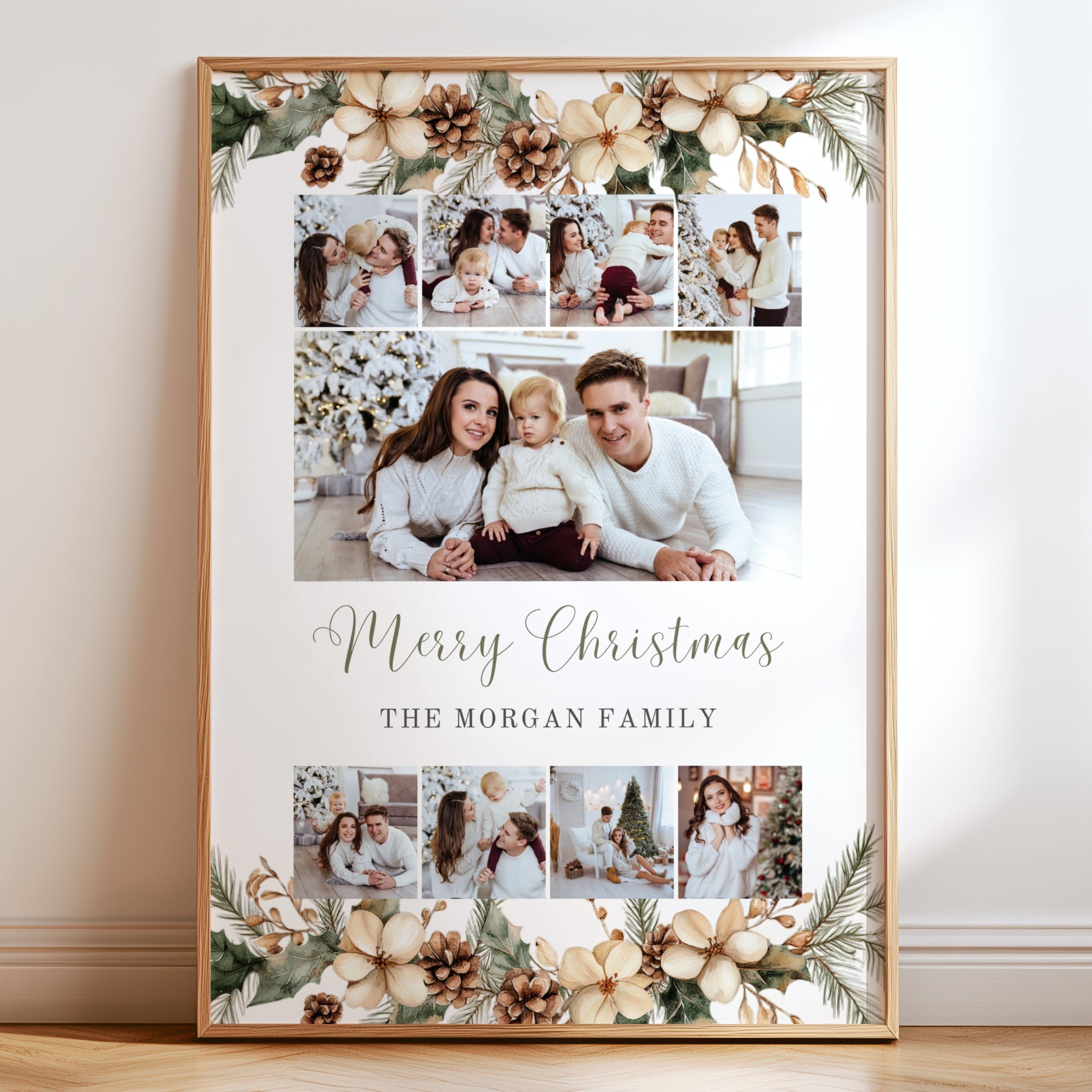Christmas Poster Photo Collage Template