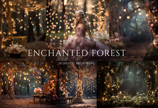 Enchanted Forest Digital Backdrops