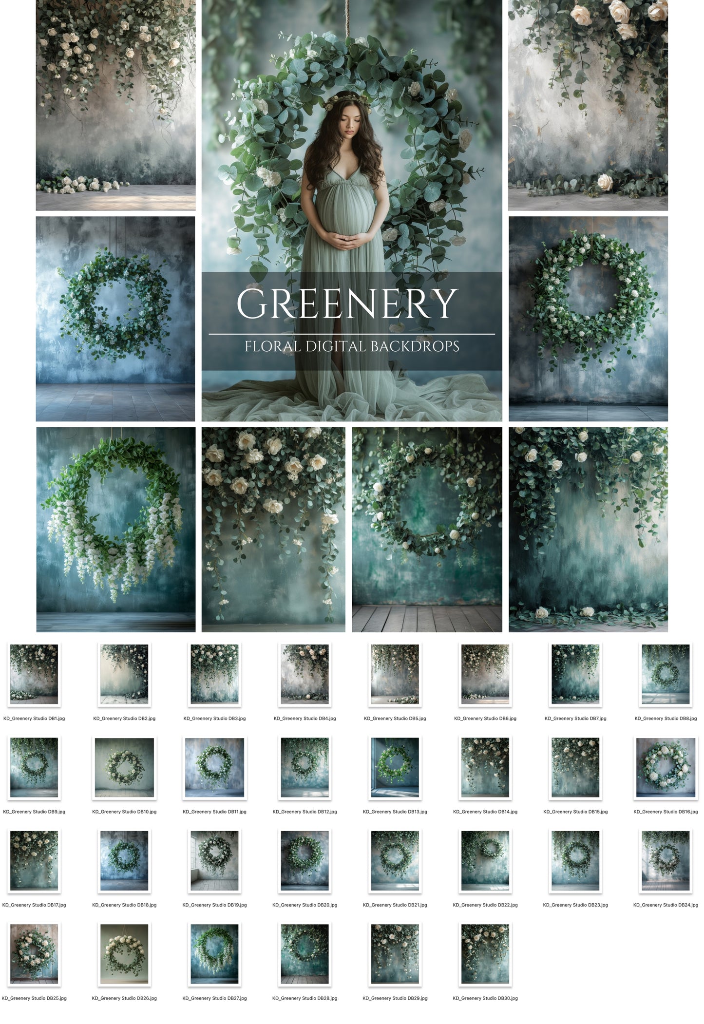 Greenery Photo Studio Backdrops