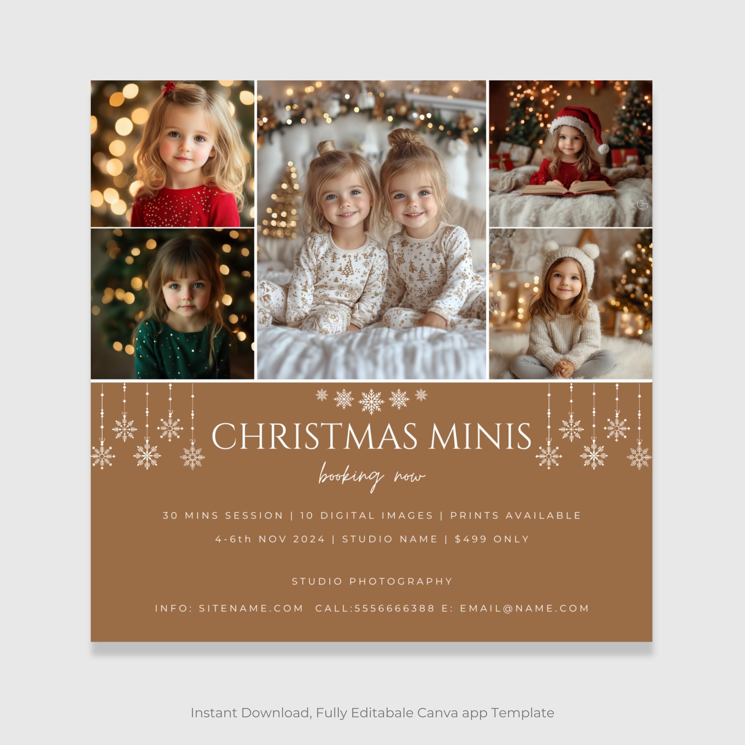 Christmas Mini Session Template
