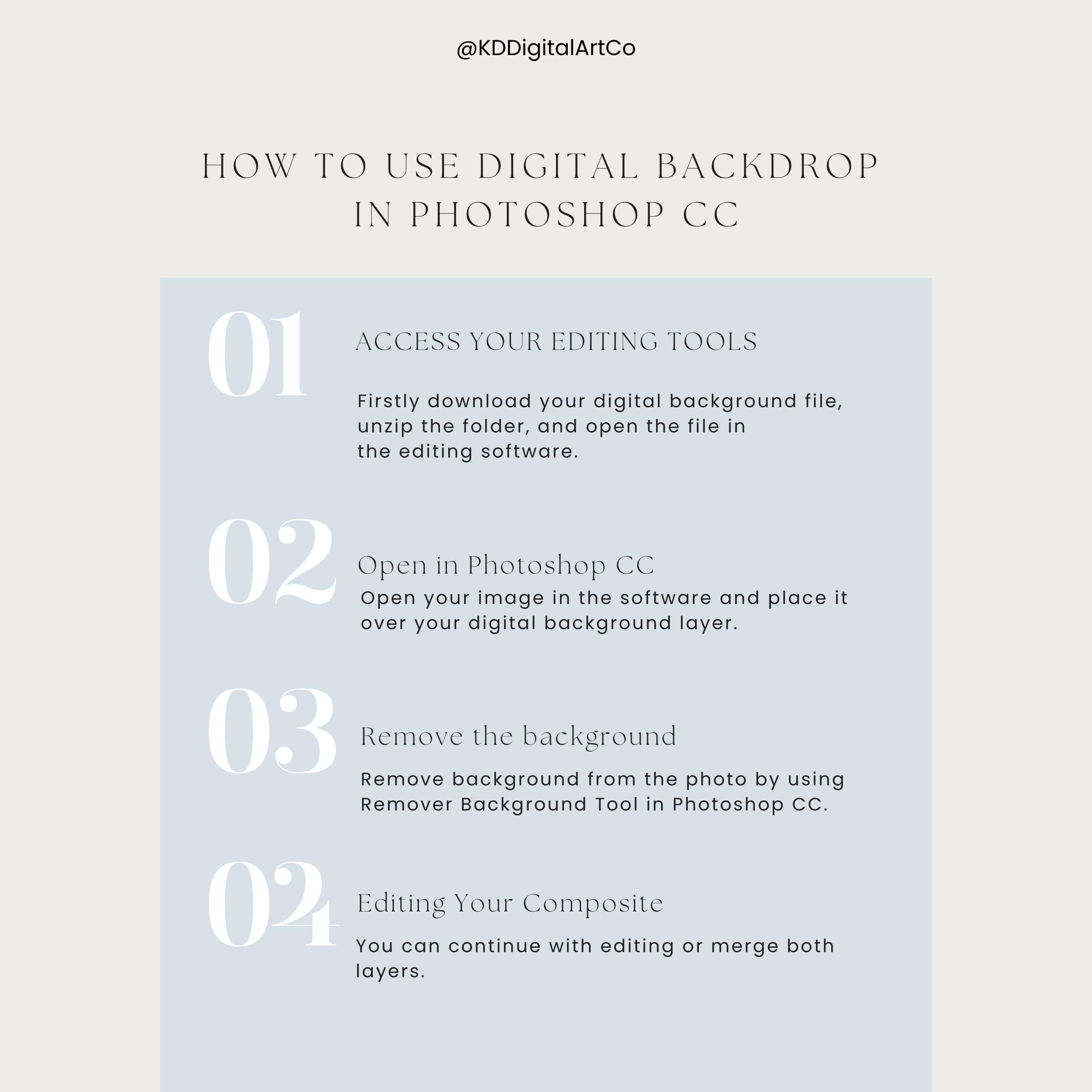 Winter Deer Christmas Digital Backdrop: Photo Studio Scene (JPG)