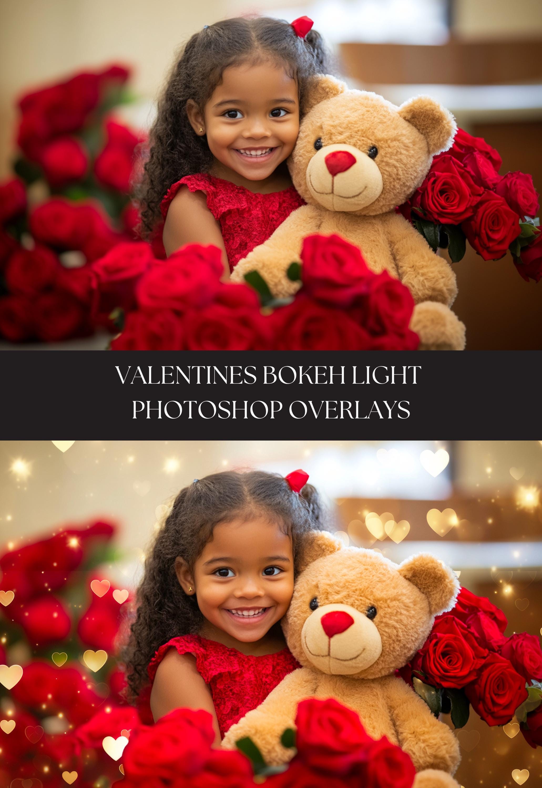 Valentine Heart Bokeh Photo Overlays