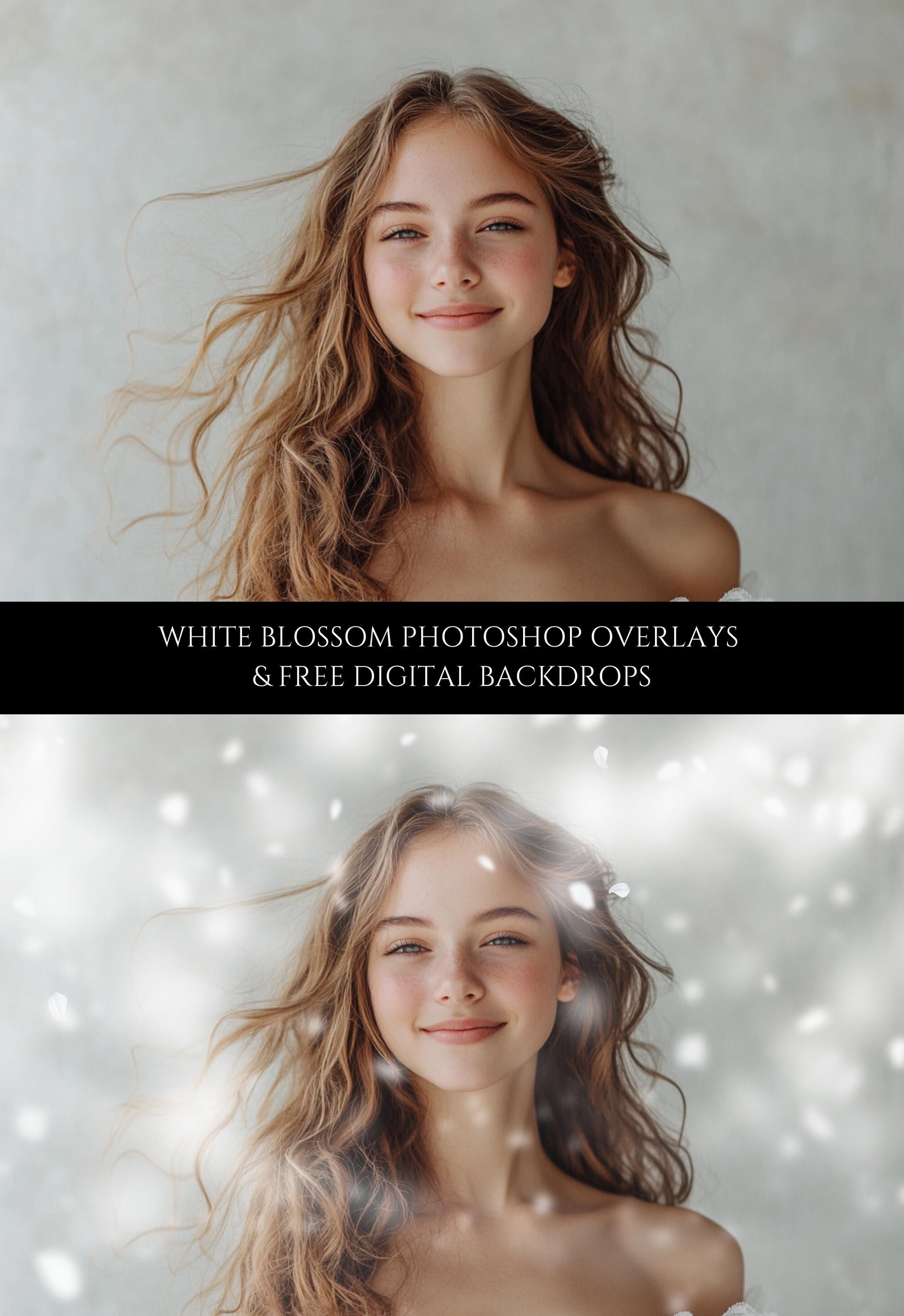White Blossom Photo Overlays