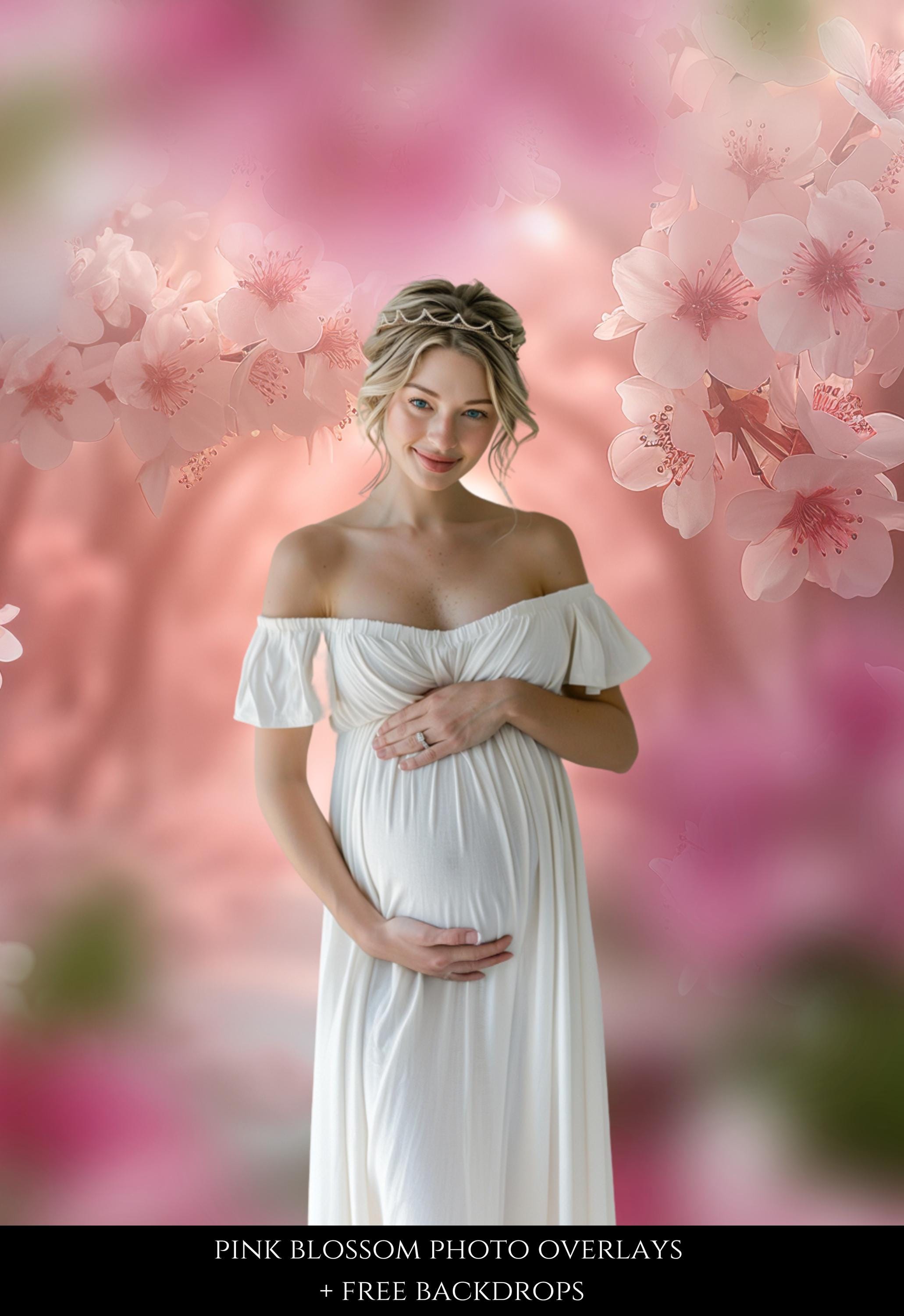 Pink Blossom Photo Overlays