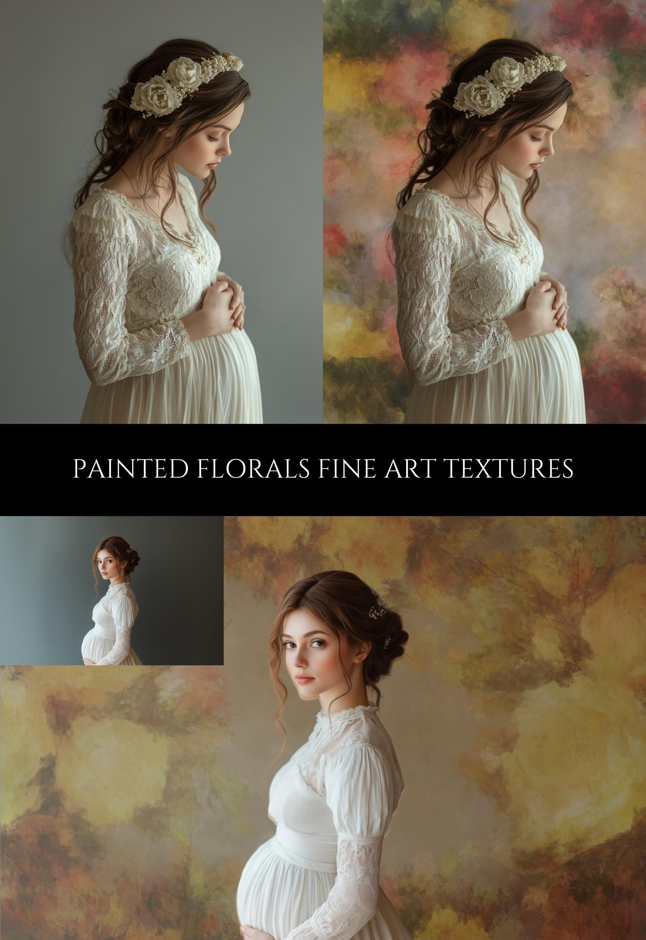 Painted Florals Fine Art Textures