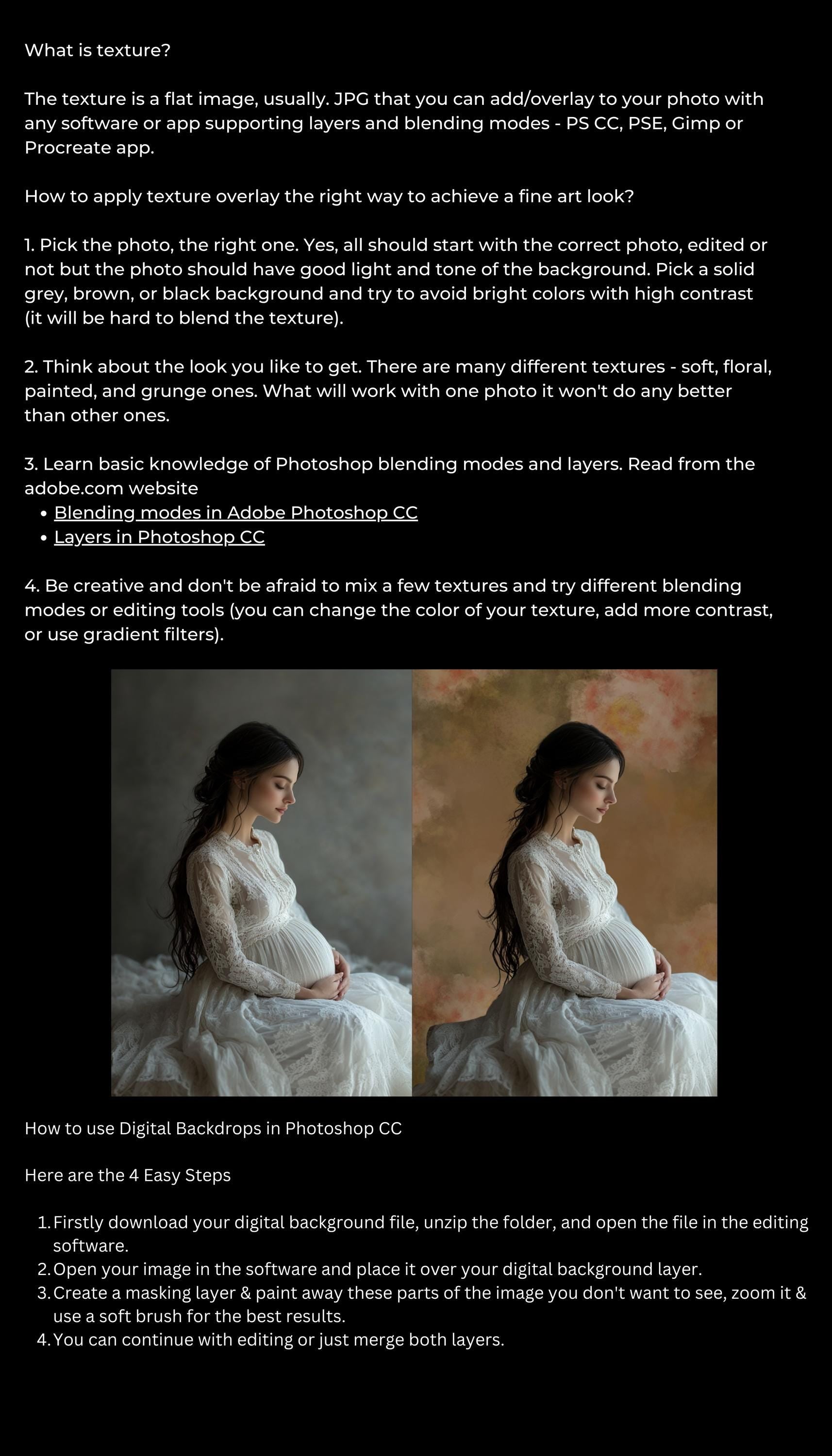 Painted Florals Fine Art Textures