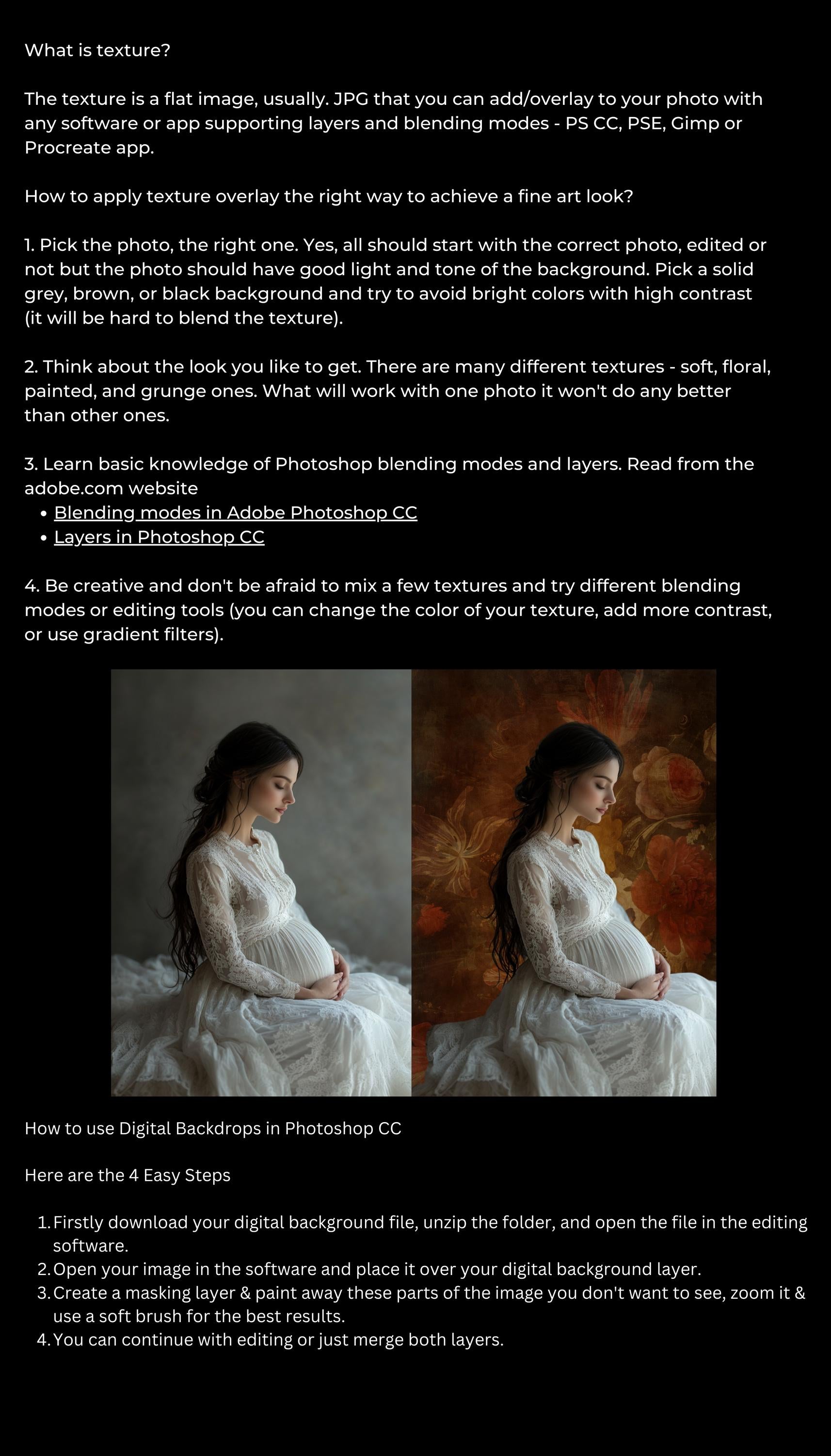 Moody Florals Fine Art Textures