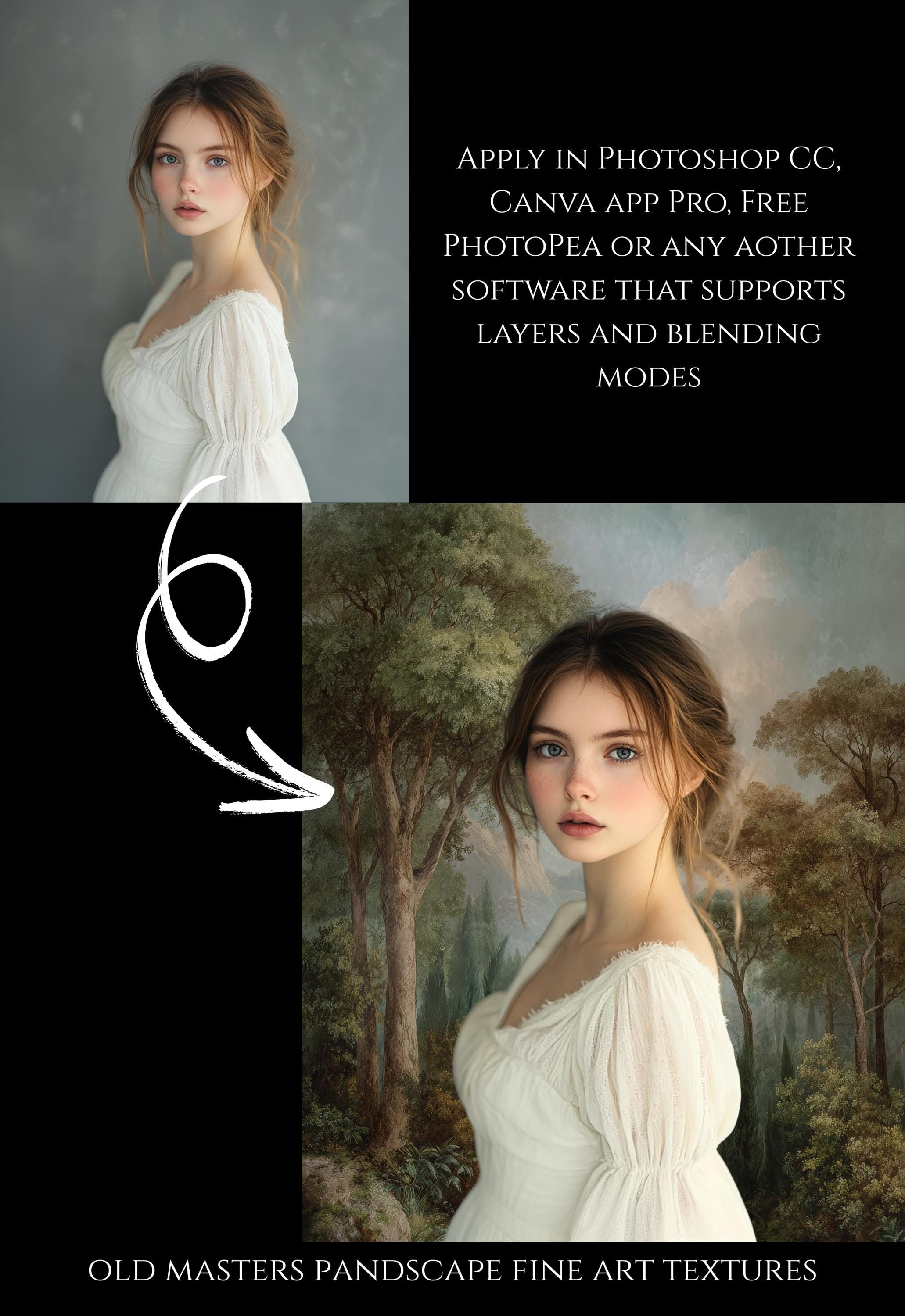 Old Master Landscape Fine Art Textures