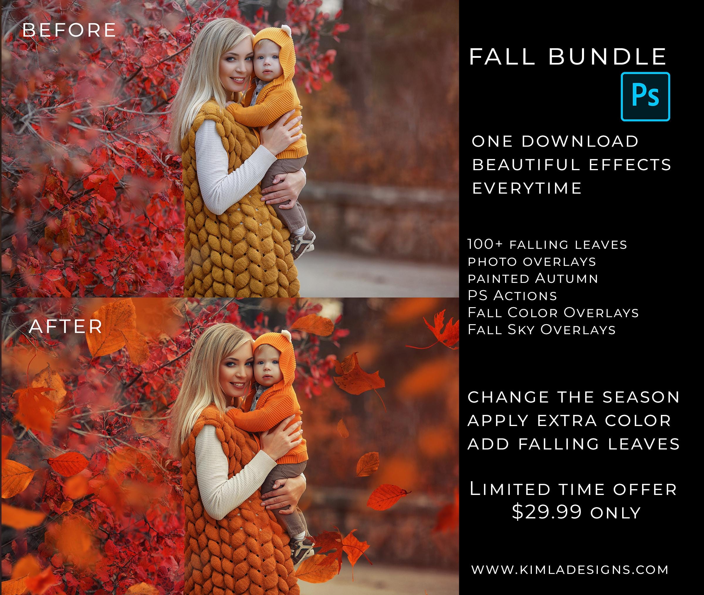 Fall Photoshop Actions and Overlays Bundle Offer
