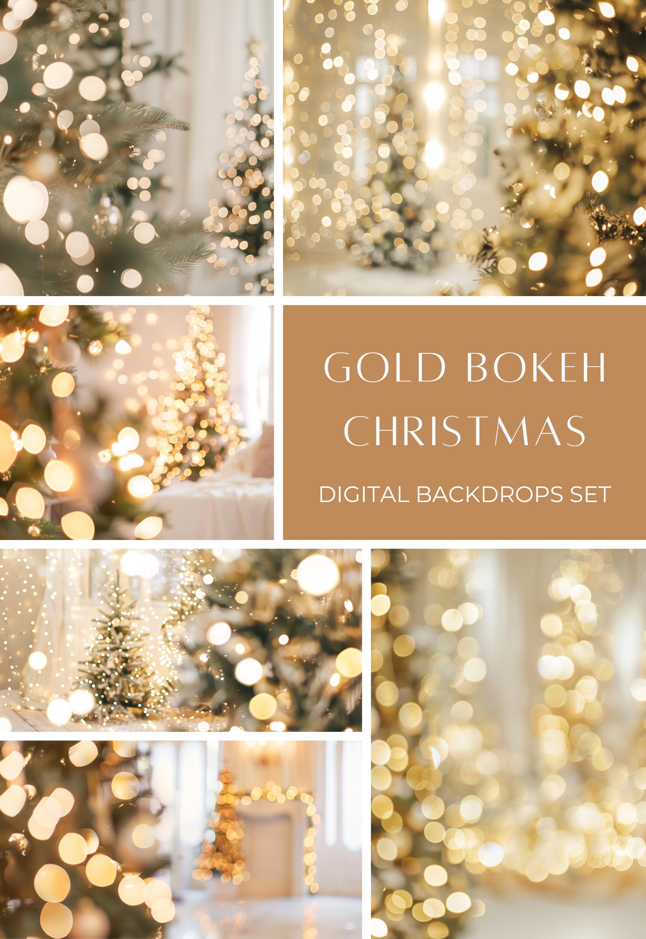 Christmas Soft Bokeh Studio Digital Backdrops Bundle Offer