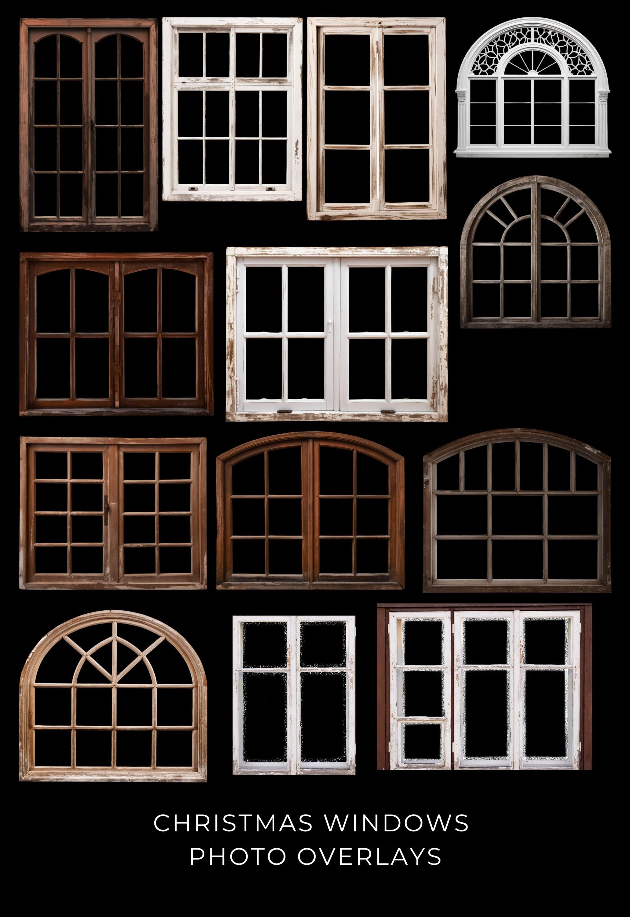 Christmas Window Photo Overlays