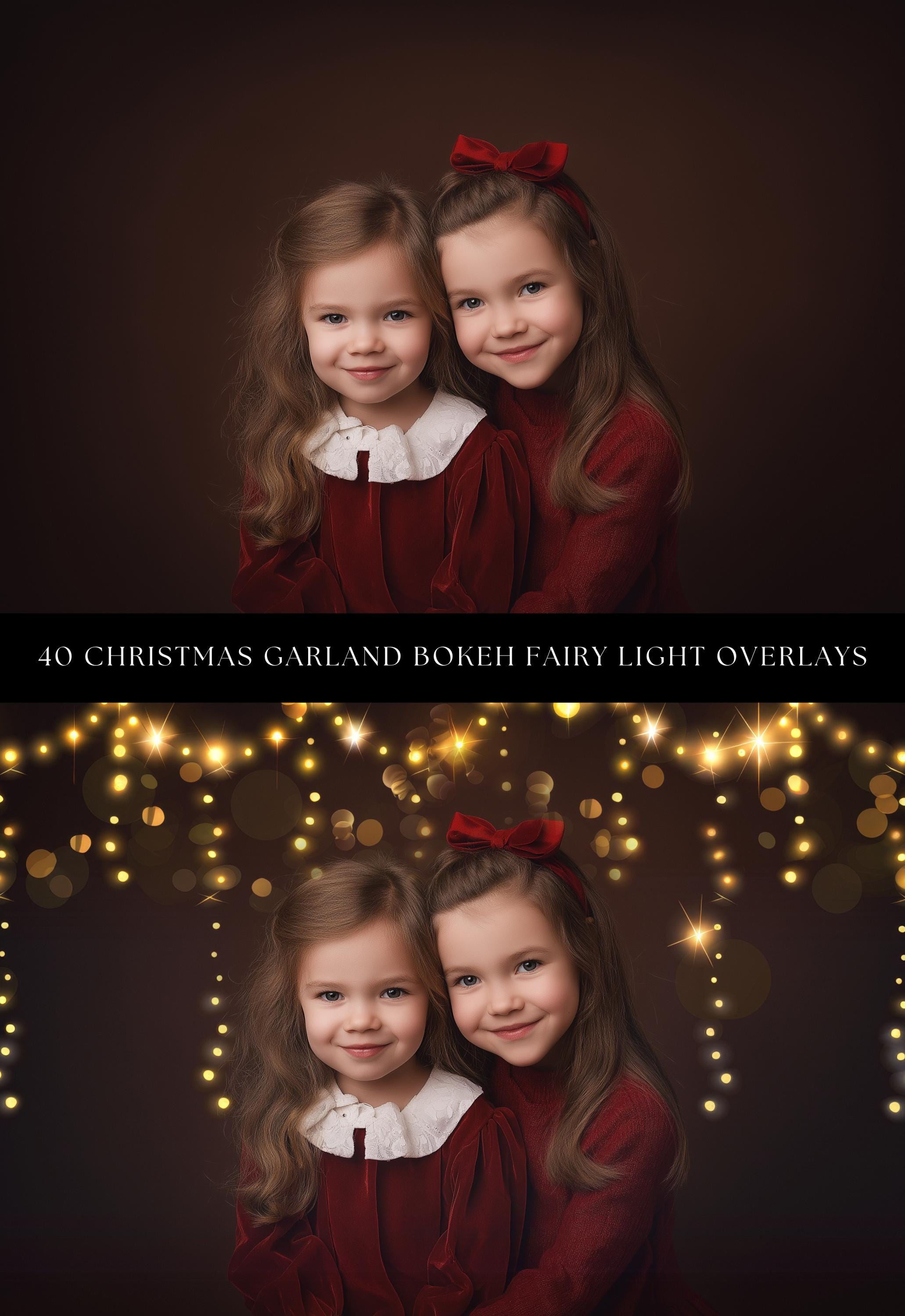 Christmas Garland Photo Overlays