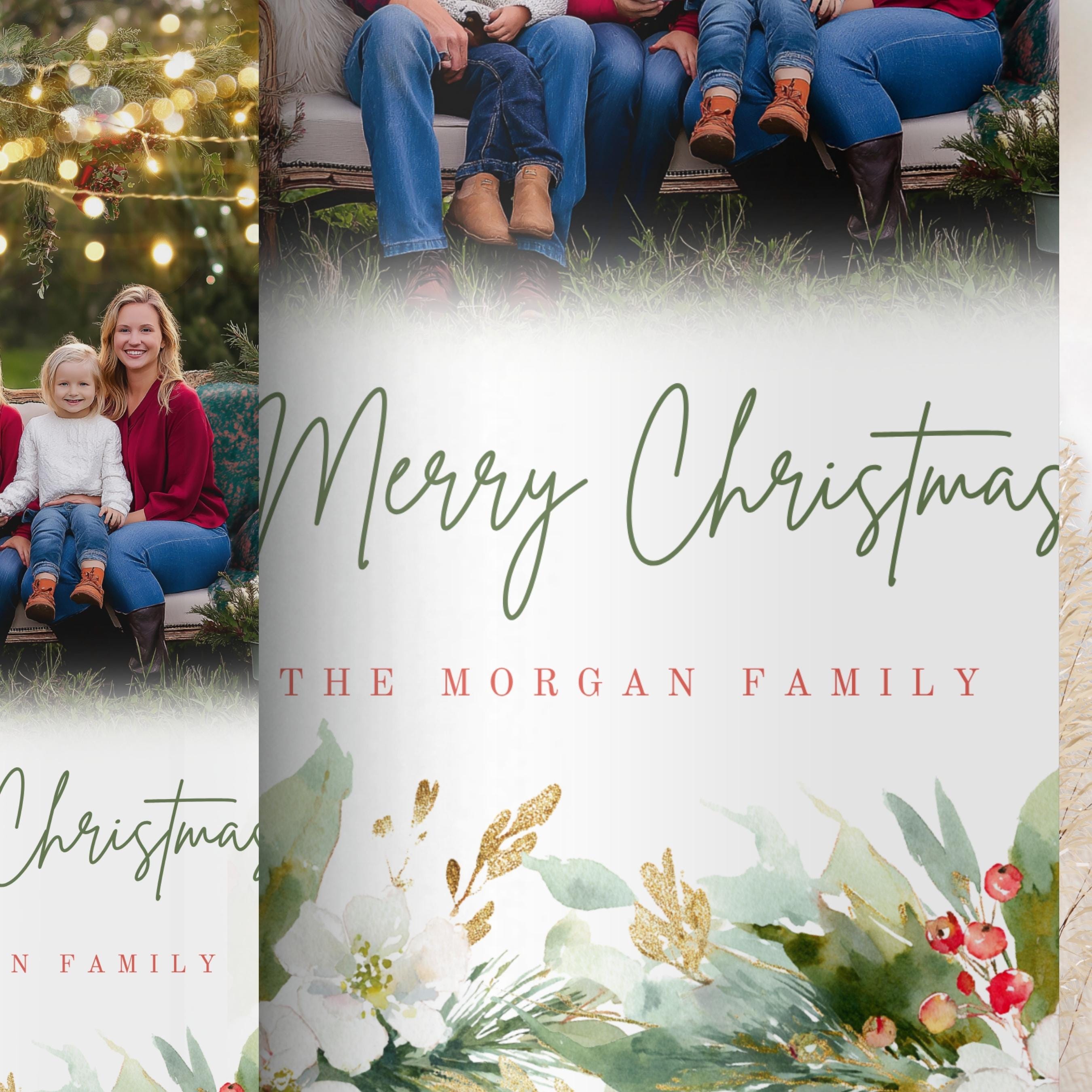 Christmas Family Poster Photo Template